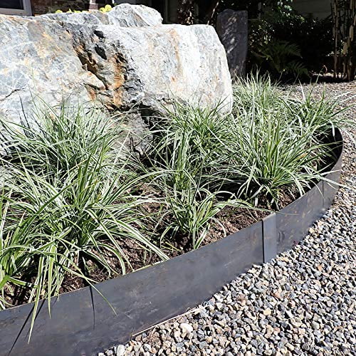 Hammer-in Landscape Edging - 48 inch Strips - 14-Gauge Cor-Ten Steel - 6 inch Depth (5 Pack)