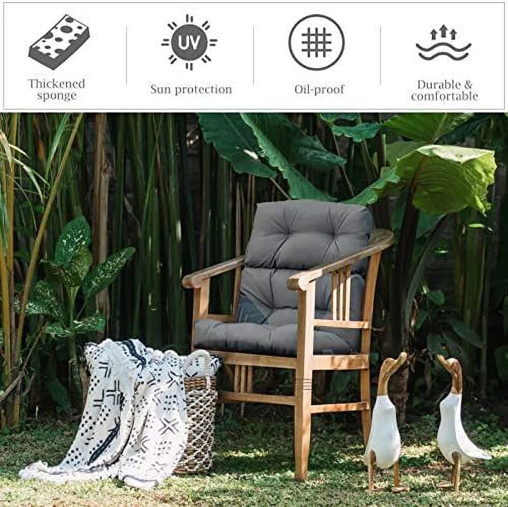 Tufted Outdoor Patio Chair Cushion 4.5