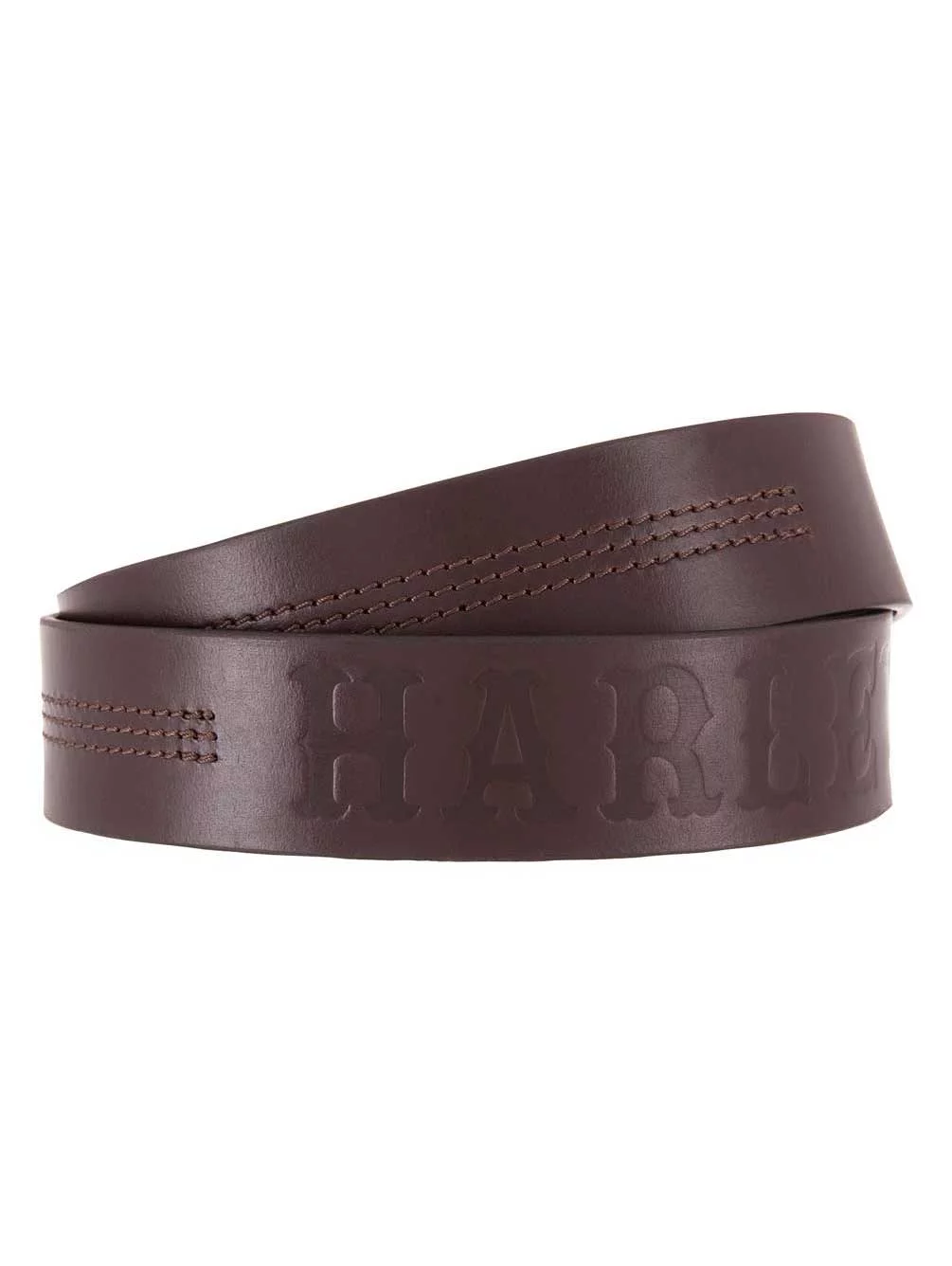 Harley-Davidson Men's Heritage Stitched Genuine Leather Belt HDMBT11623-BRN (32), Harley Davidson