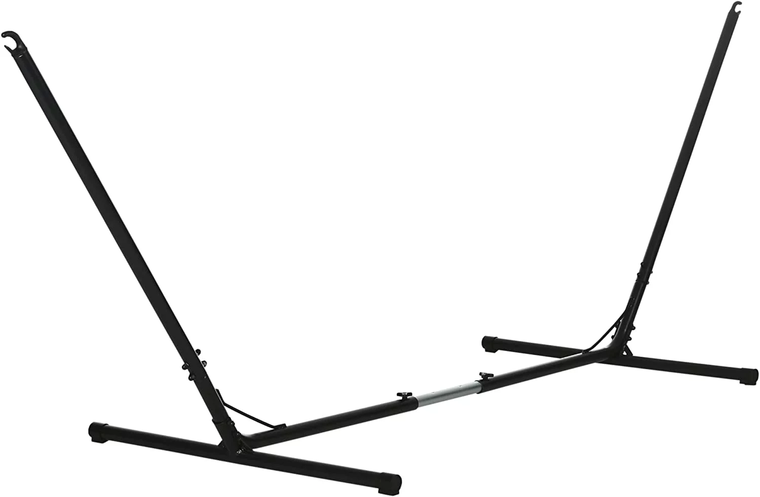 Outsunny Universal Hammock Stand 10-13ft Adjustable Steel Stand Space-Saving and Portable Carrying for Indoor and Outdoor Use, Black