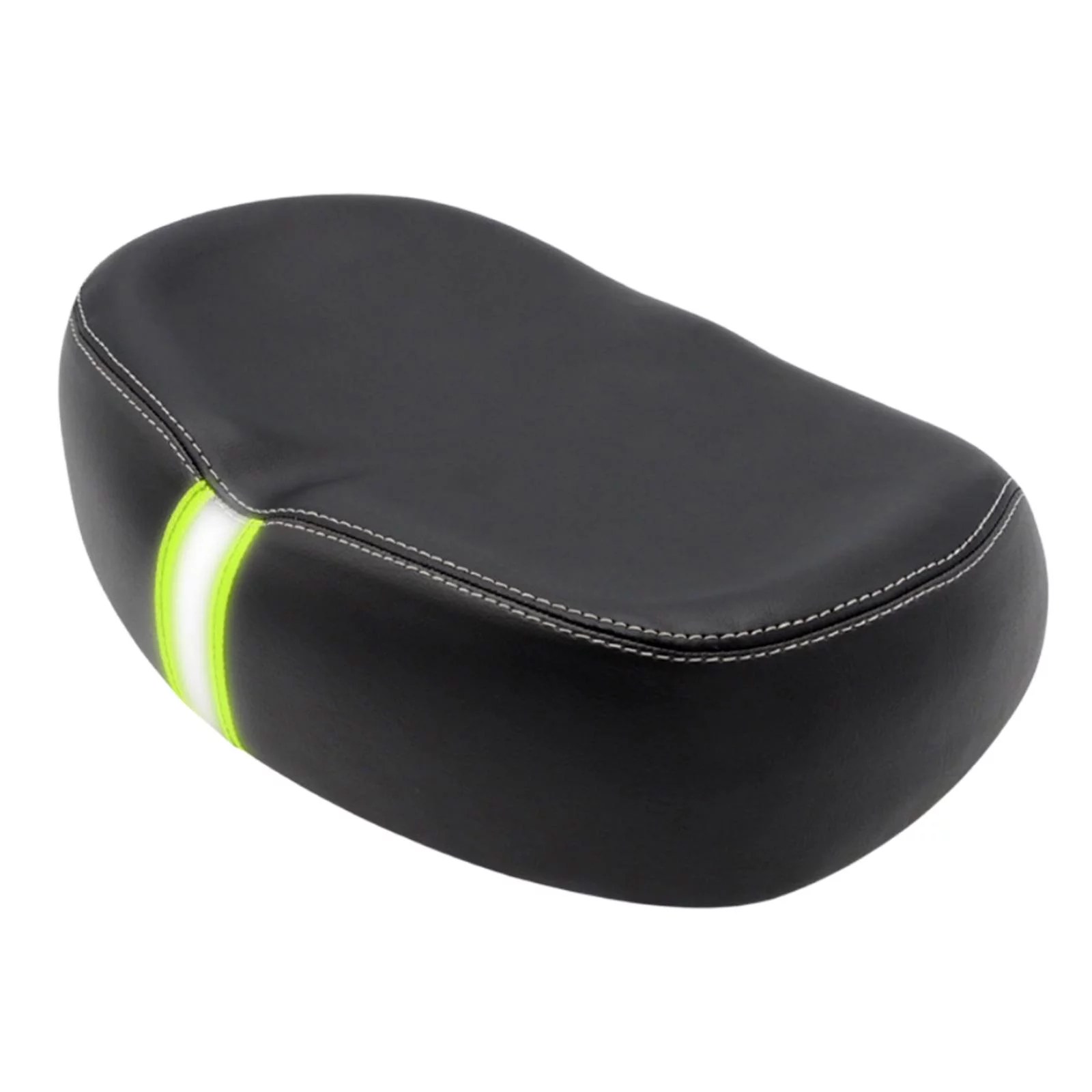 Wide Bike Saddle, PU Waterproof Seat, Universal Replacement Breathable Shock Resistance Exercise Bike Seat for Men and Women