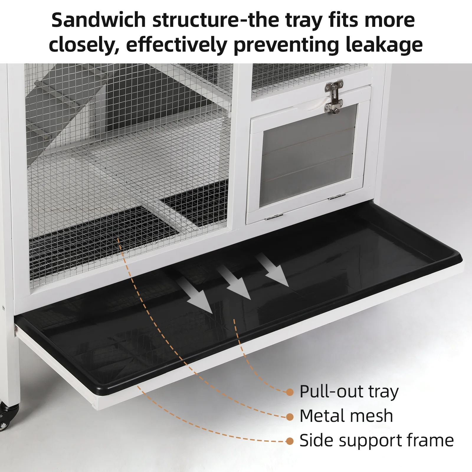 RichYa Rabbit Hutch Bunny Cage, 37