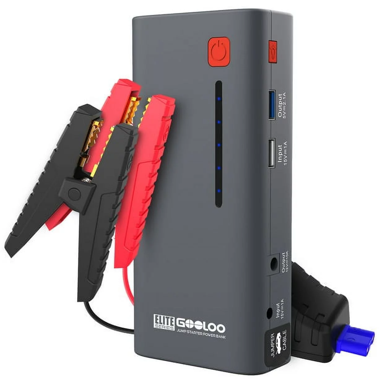 GOOLOO Car Jump Starter, GE1200 1200A Peak Jump Pack with Wall Charger(up to 7.0L Gas and 5.5L Diesel Engine), Portable 12V Lithium Car Battery Booster Box