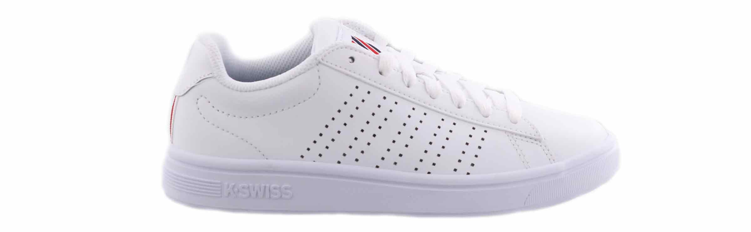 K-Swiss Court Casper Casual Shoe White in Size 6