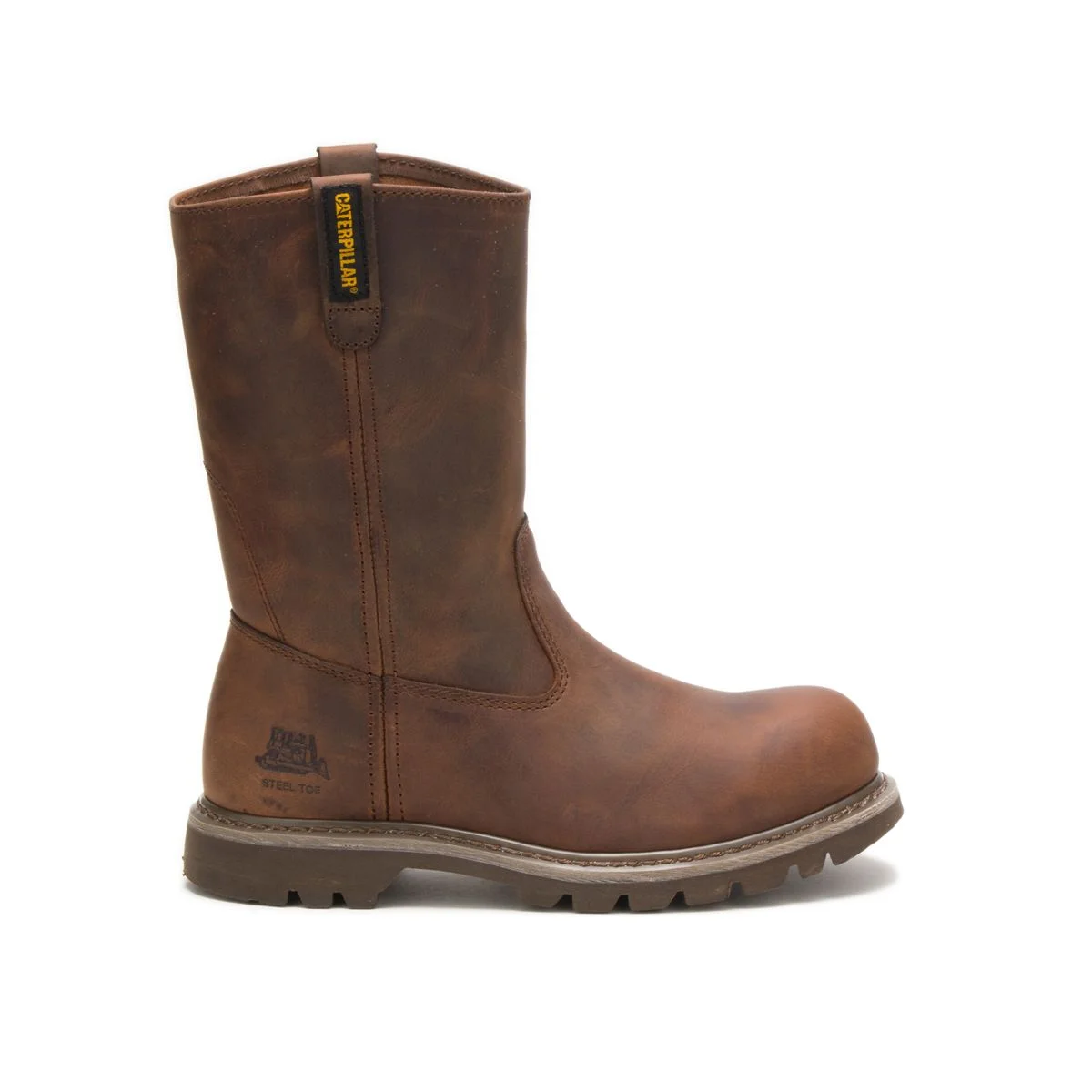 Caterpillar Revolver Steel Toe Work Boot Women Dark Beige