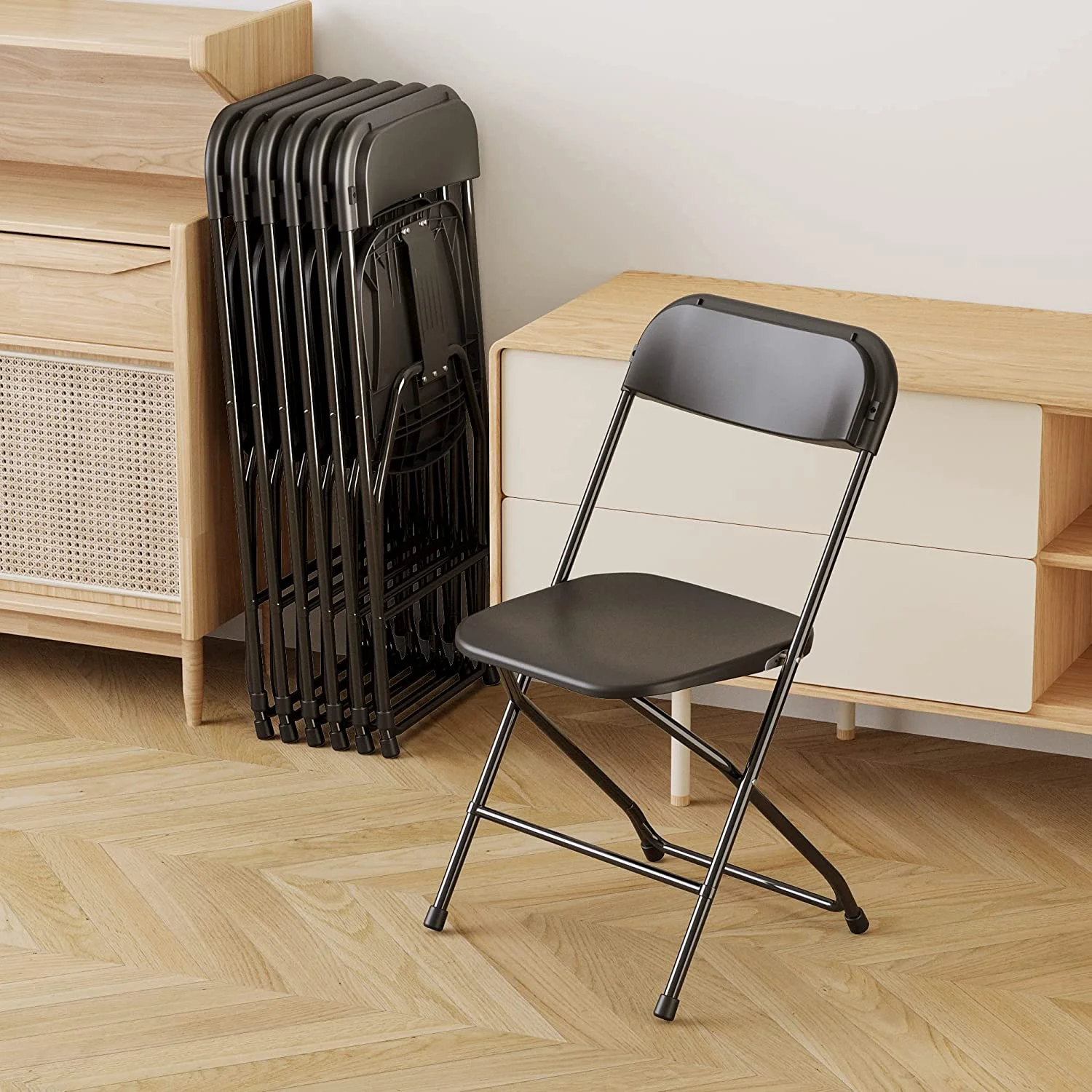 DSZBNUIO ZXCERT 10 Pack Plastic ZXCERT 300lb Capacity Portable Commercial Chair with Steel Frame for Home Office Wedding Party Indoor Outdoor Events Stackable ZXCERT