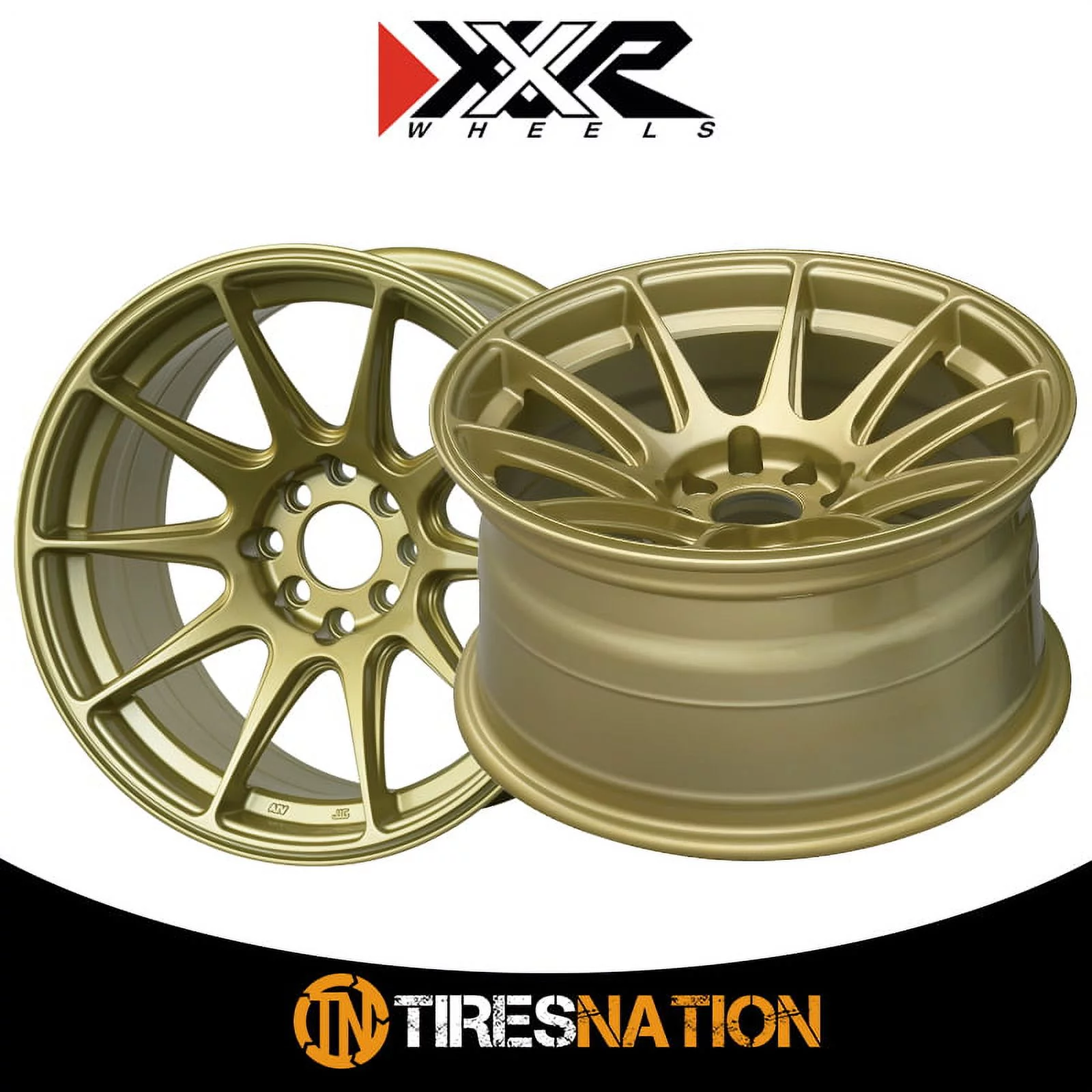 XXR 527 16x8.25 4x100/4x114.3 0et Gold Wheel