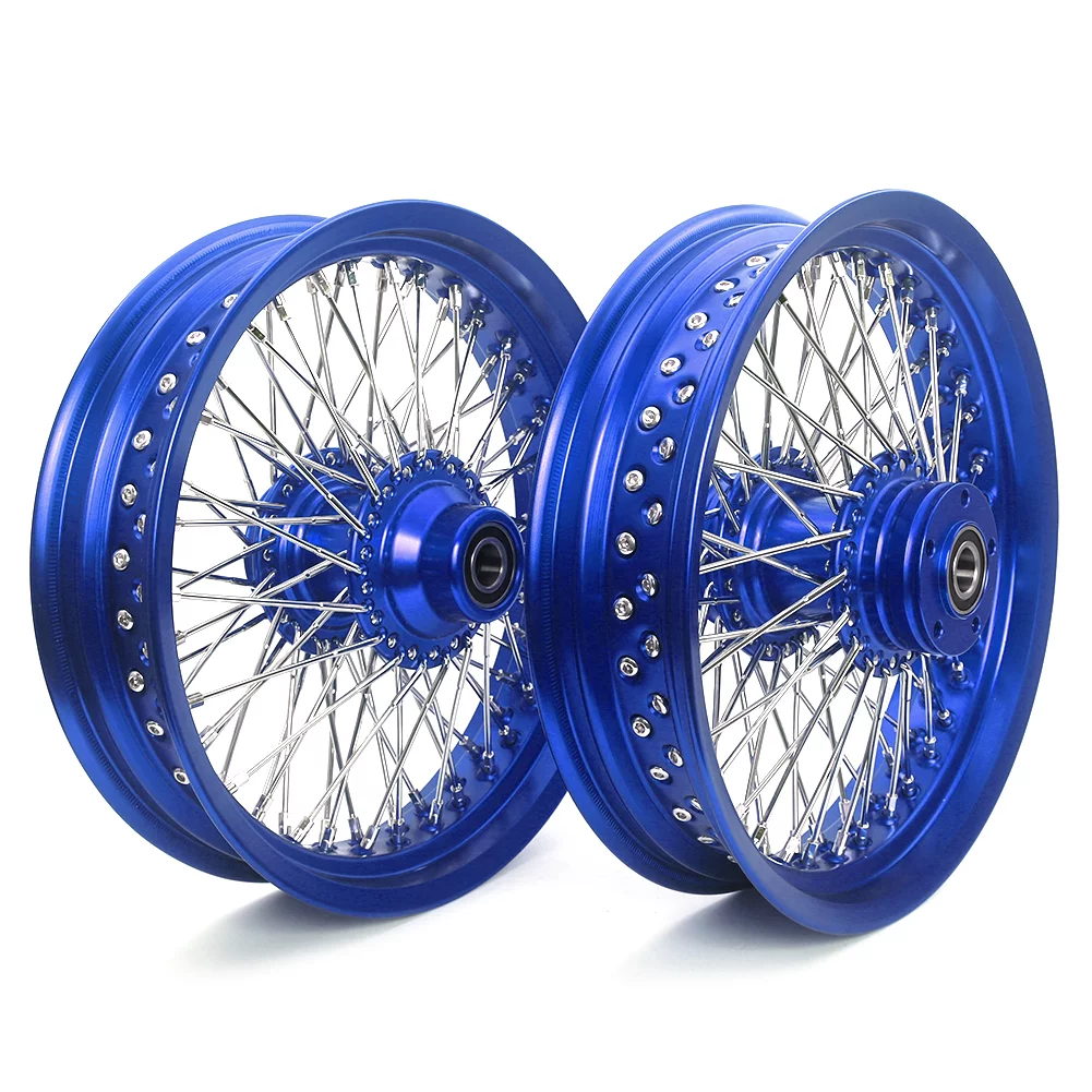 16x3.5 Spoked Wheels Rims Hubs Sppkes for Harley Dyna Wide Glide Fat Street Bob