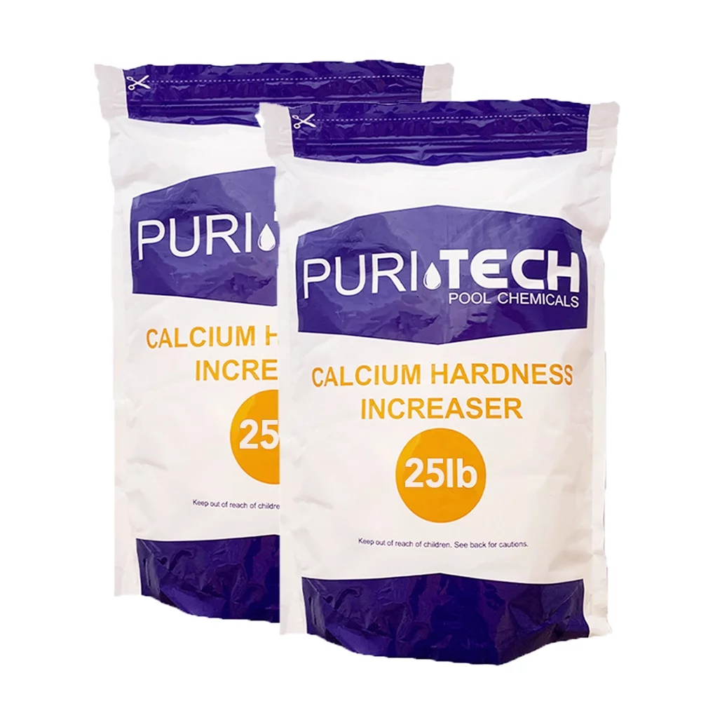 Puri Tech Powder Pool Chemicals 50 lb Calcium Hardness Increaser Plus for Swimming Pools & Spas