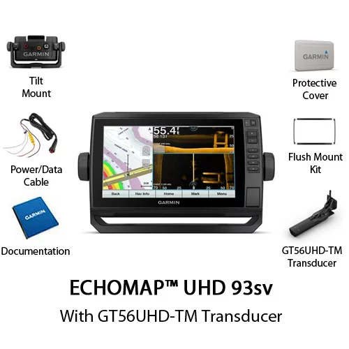 ECHOMAP UHD 93sv, US LakeVu g3, w/GT56 xdcr