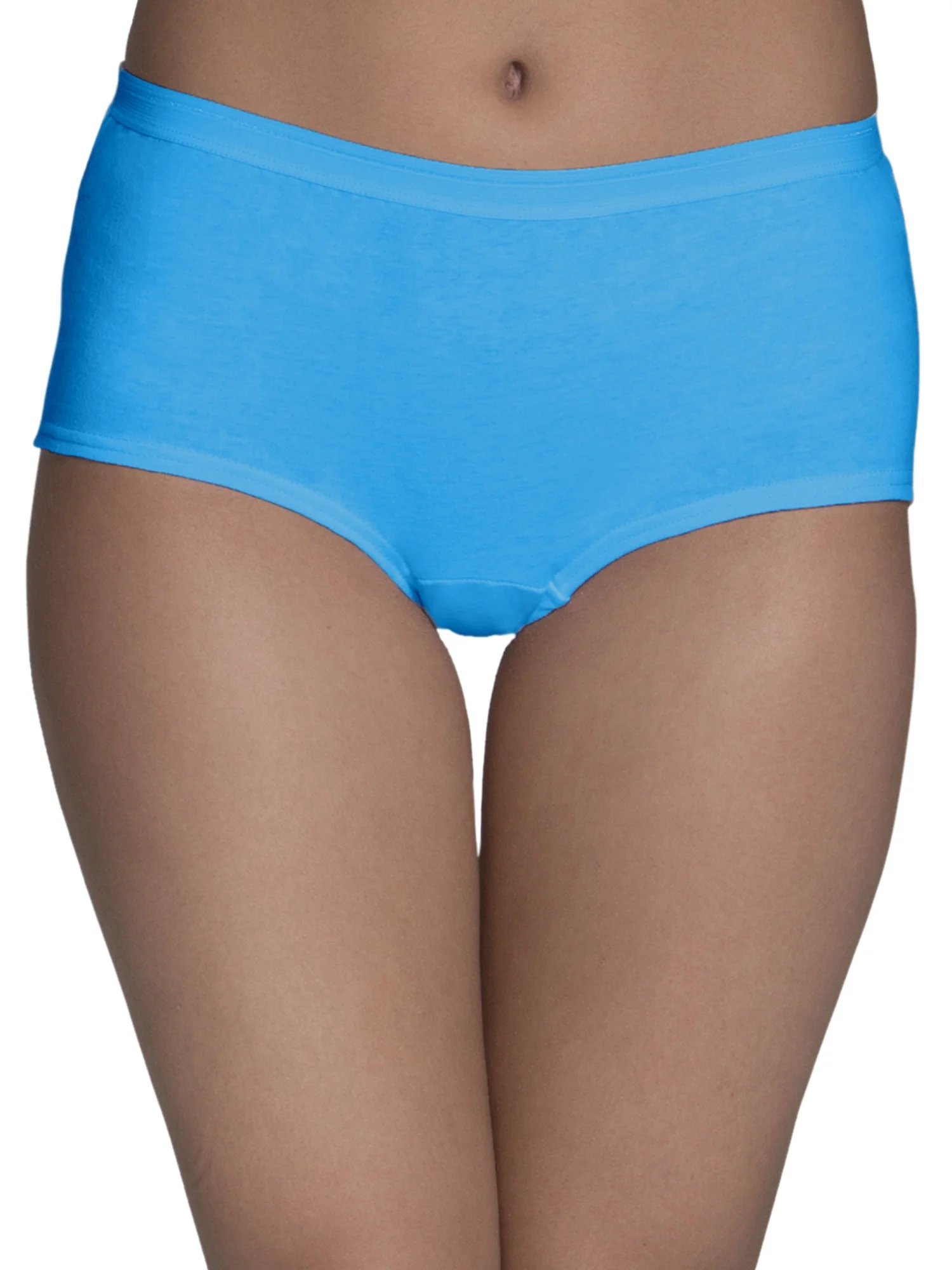 Fruit of the Loom Women's Assorted Cotton Boy Short, 6 Pack