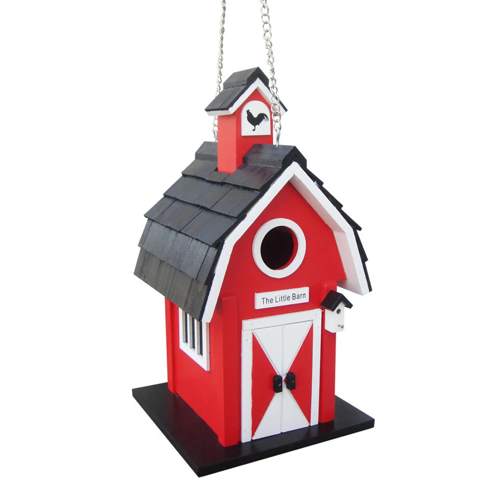 Home Bazaar Classic Barn Bird House, Red