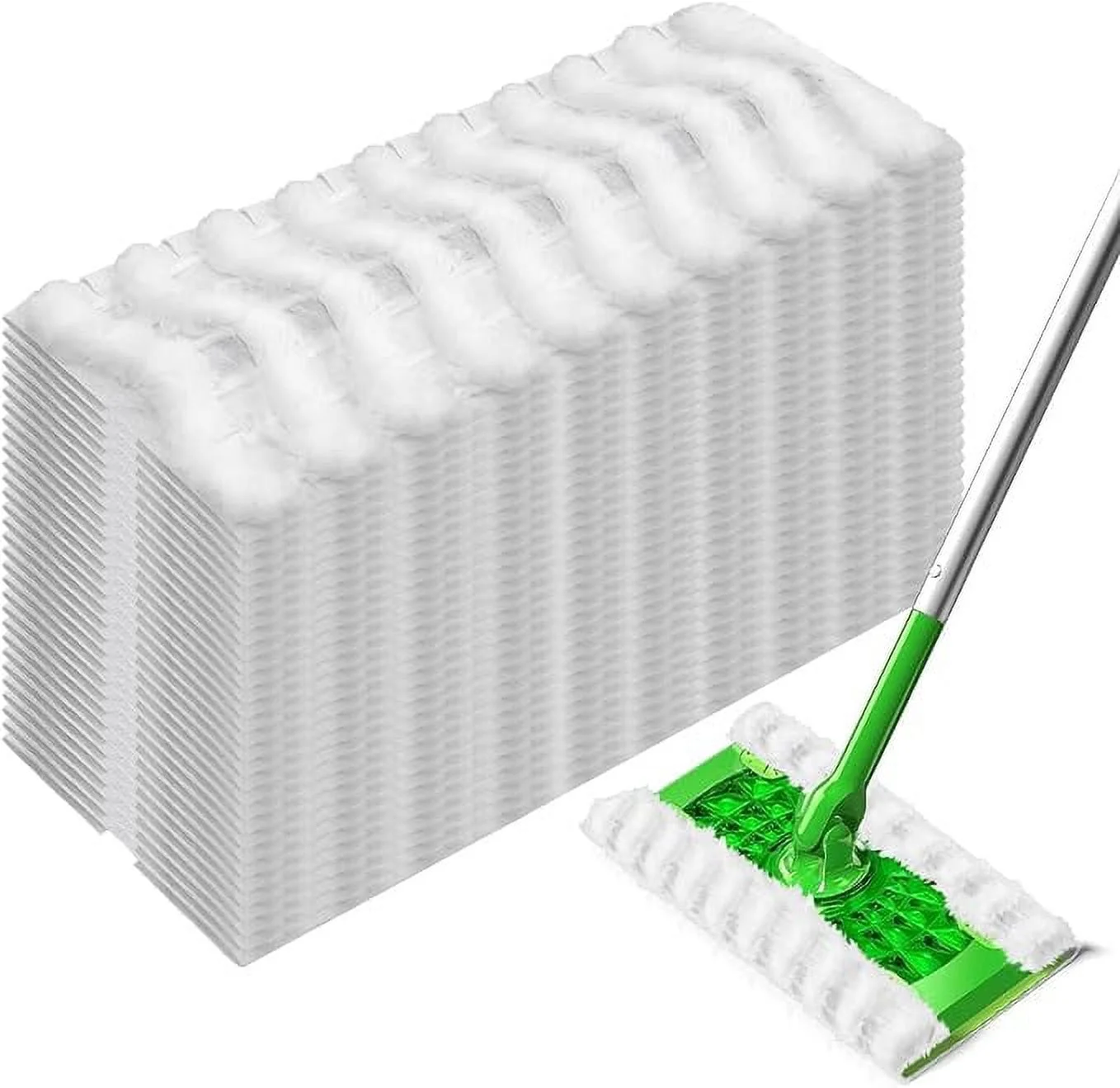 Dry Mop Pads for Swiffer Sweeper Heavy Duty Pet Sweeping Refills Cloths Cleaning Hardwood Floor Dust and Hair, Disposable, Unscented, 30 Count