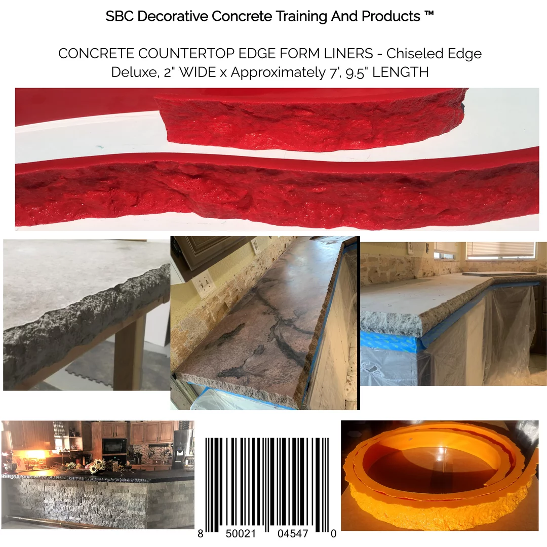 Concrete Countertop Edge Form Liners - Chiseled Edge Deluxe, 2