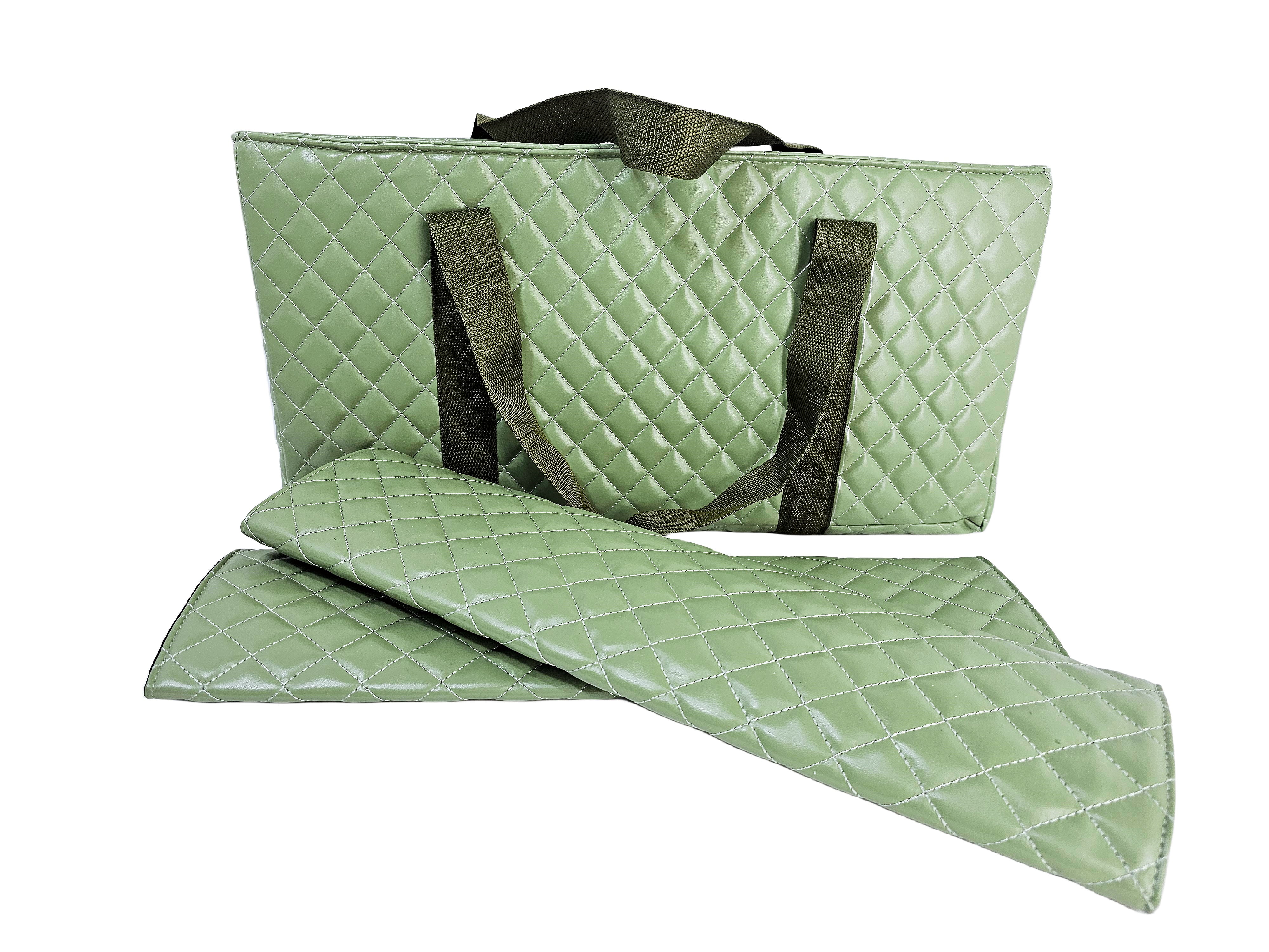 C&H Solutions American Mahjong Set,Mahjong Tiles Set,Green PU Carrying Bag,166 Premium Tiles,4 All-in-One Rack/Pushers,Western Mahjong with English Manual(Ma Jong,Mah-Jongg, Majiang)