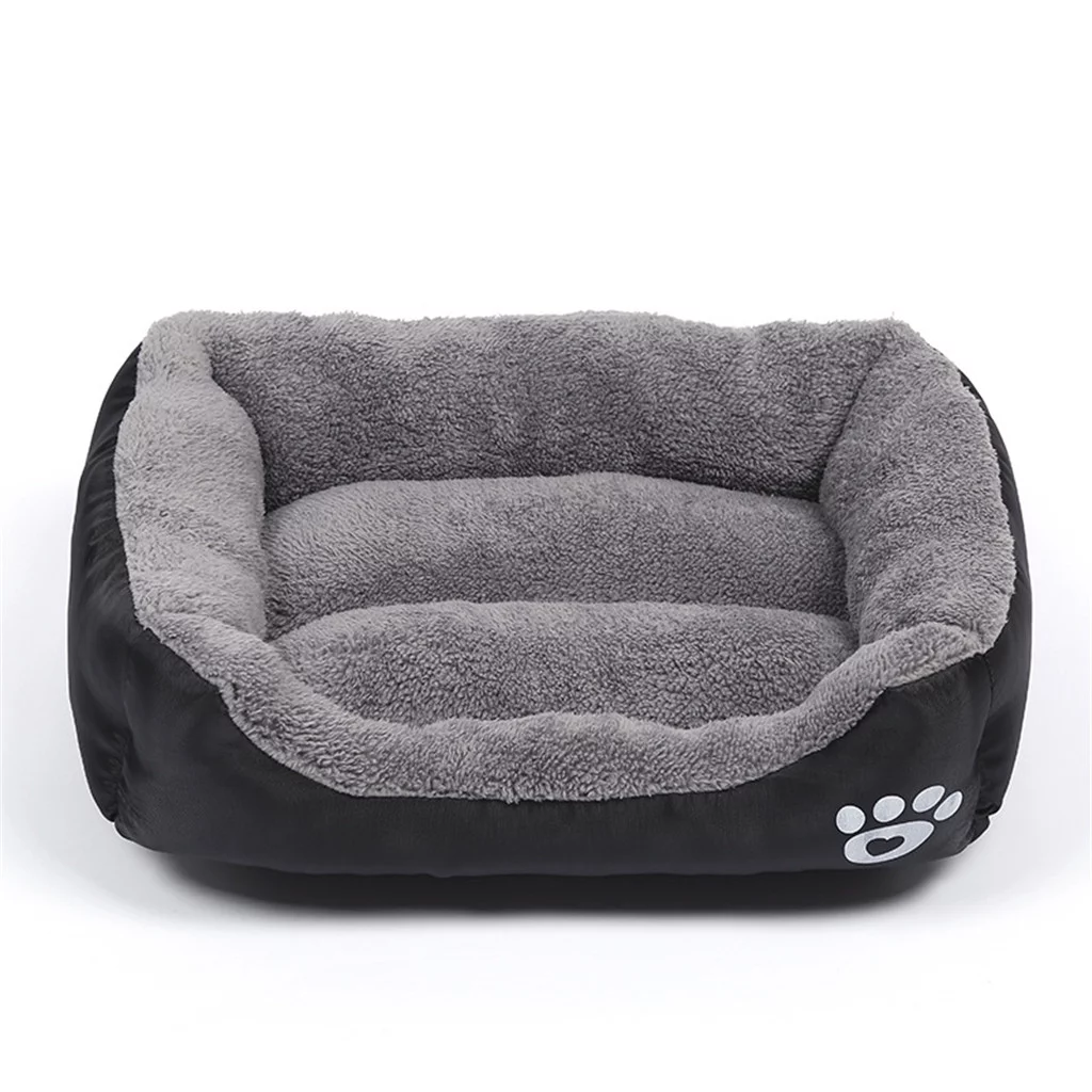 Rectangle Washable Dog Bed,Warming Comfortable Square Pet Bed Simple Design Style,Durable Dog Crate Bed for Medium Large Dogs