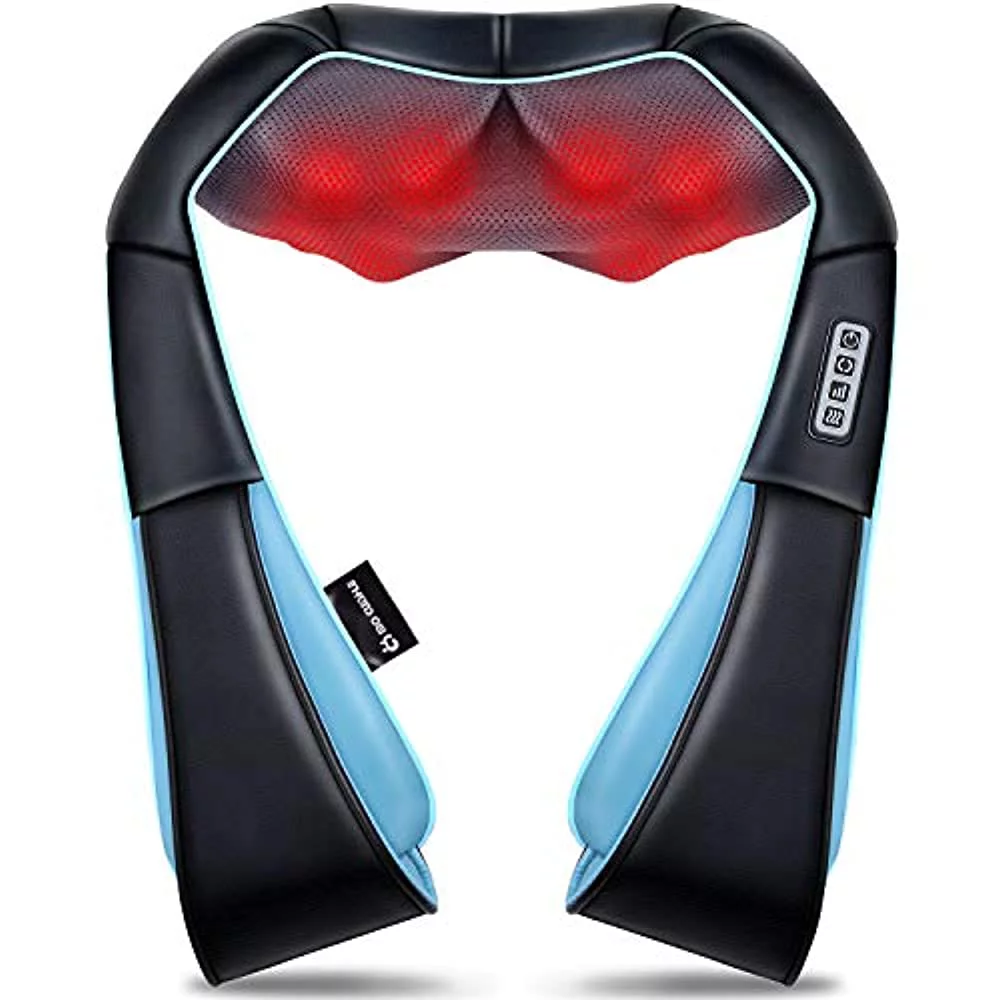MoCuishle Shiatsu Back Shoulder and Neck Massager with Heat, Electric Deep Tissue 4D Kneading Massage, Best Gifts for Women Men Mom Dad