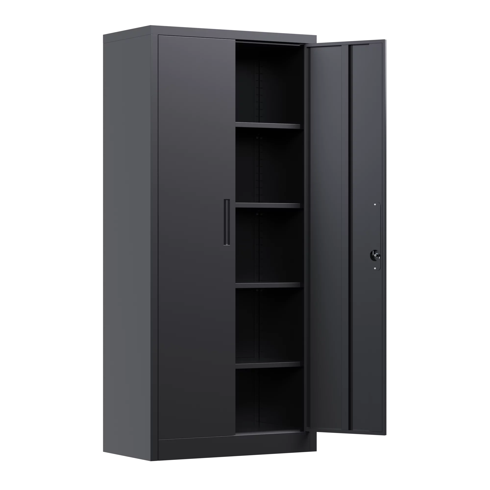 Zakamaur 71'Metal Garage Storage Cabinet with Lockable Doors and 4 Shelves, 15.7