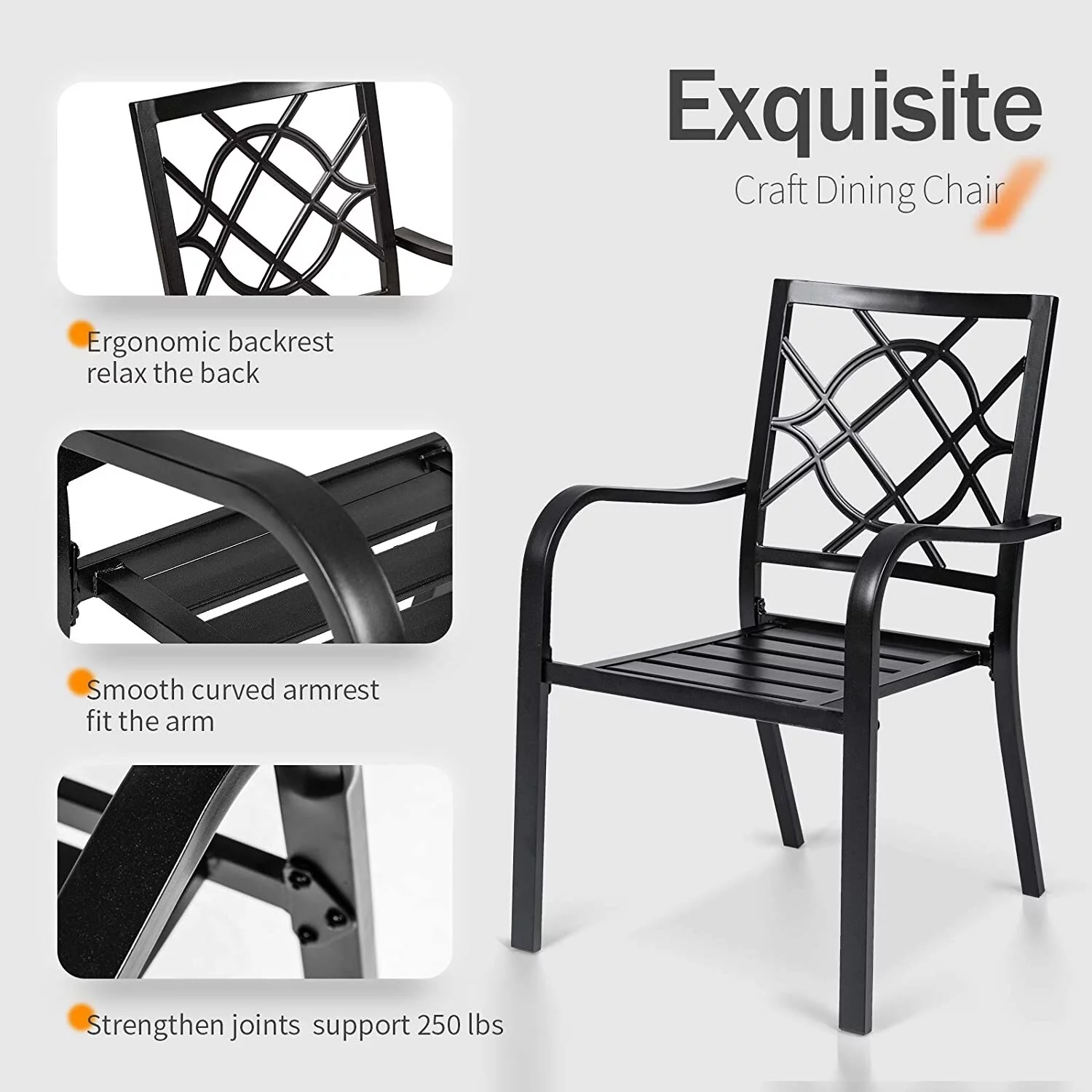 SUNCROWN 5/7-piece Metal Outdoor Patio Dining Set 5-Piece 5-Piece 4