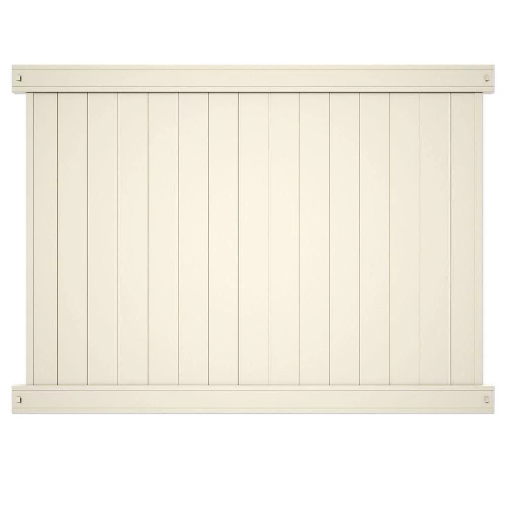 Outdoor Essentials Pro Series Lakewood 6x8 Tan Vinyl Privacy Fence Panel