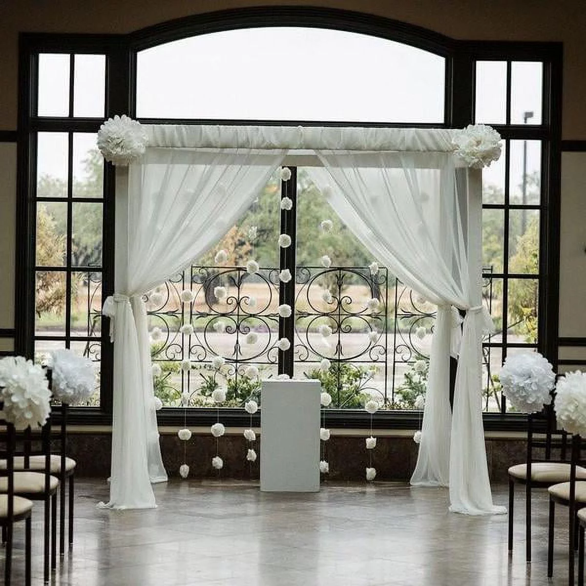 BalsaCircle Black 10 feet x 10 feet Heavy Duty Adjustable Pipe Drape Kit Backdrop Support Stand Party Photo