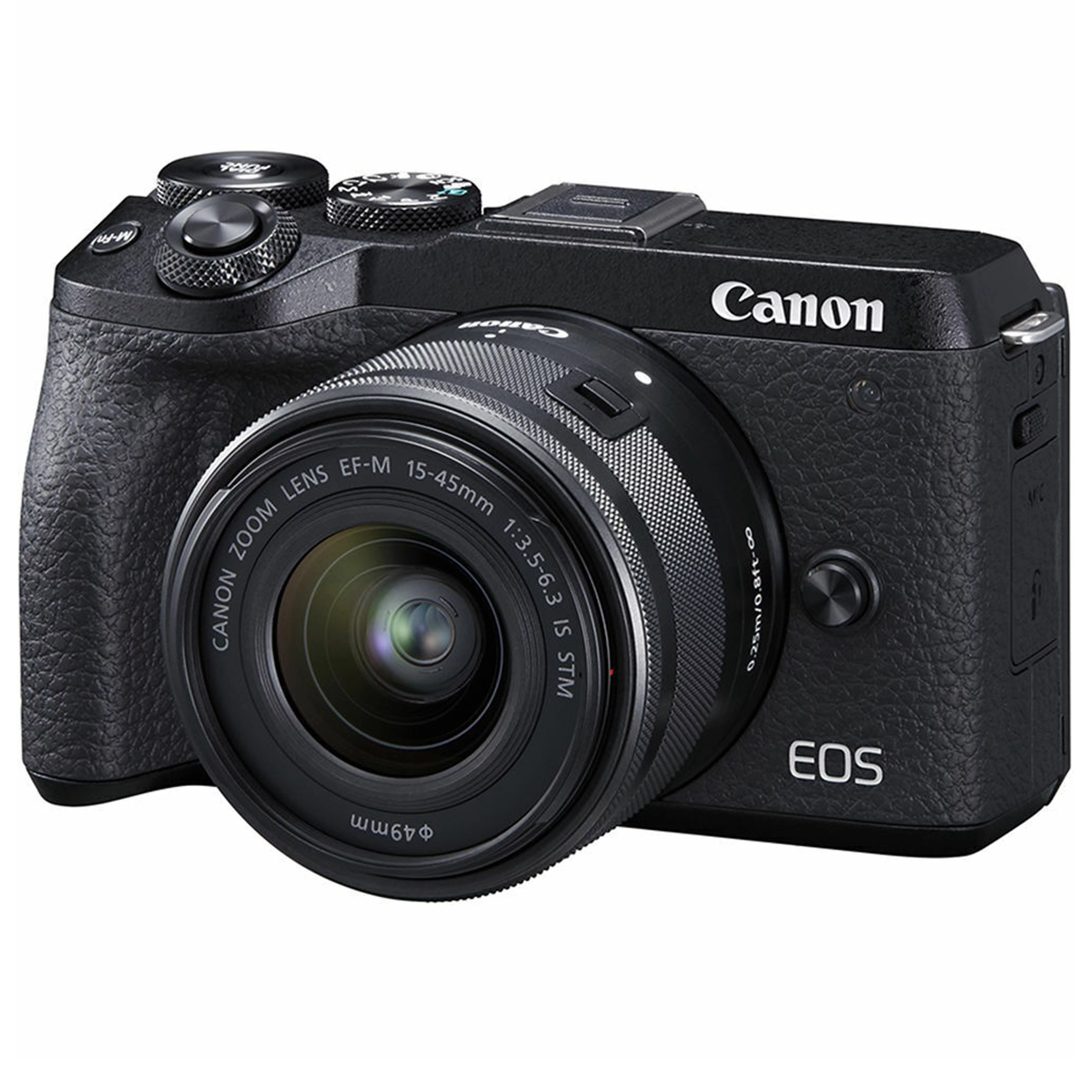 Canon EOS M6 Mark II Camera Bundle: Includes 15-45mm & 18-150mm Lenses, Sturdy Tripod, 64GB SanDisk Memory Card, Authentic Canon Battery, Protective Case, Cleaning Supplies, 3-Filter Set, and More