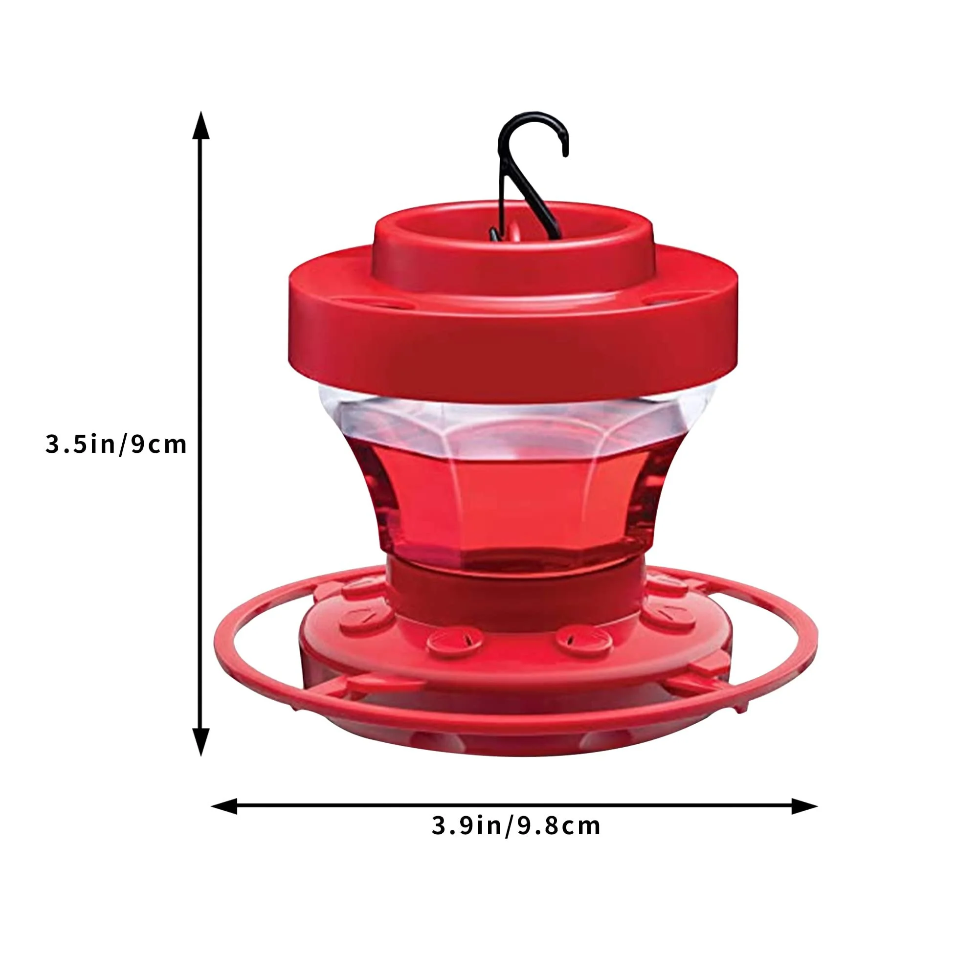 Hummingbird Feeder with Hook and 8 Feeding Stations, Bird Water Feeder for Outside Hanging for Garden Yard 2