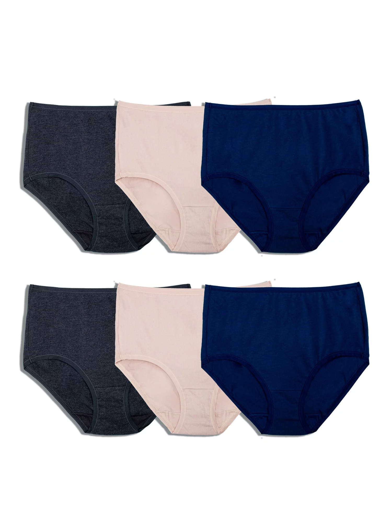 Fruit of the Loom Women's 360 Stretch Comfort Brief Underwear, 6 Pack