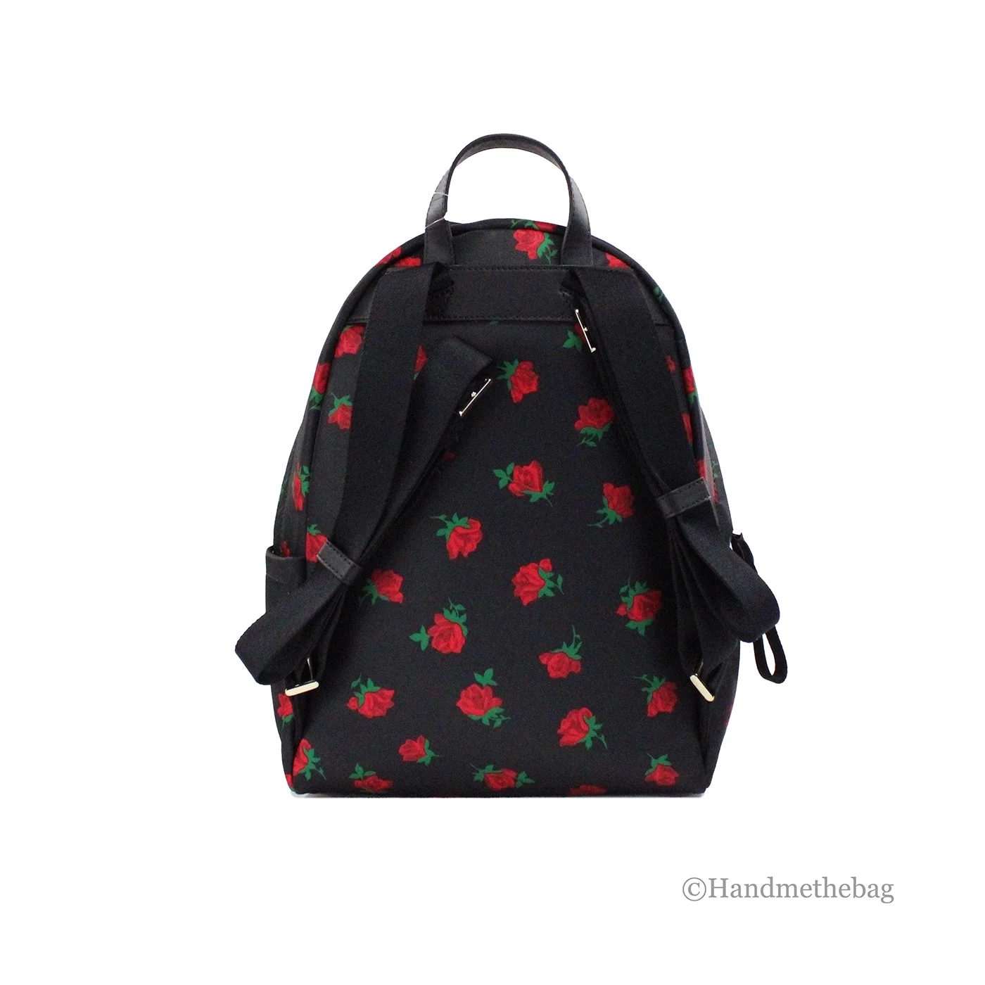 Kate Spade Medium Rose Toss Print Nylon Dome Shoulder Backpack