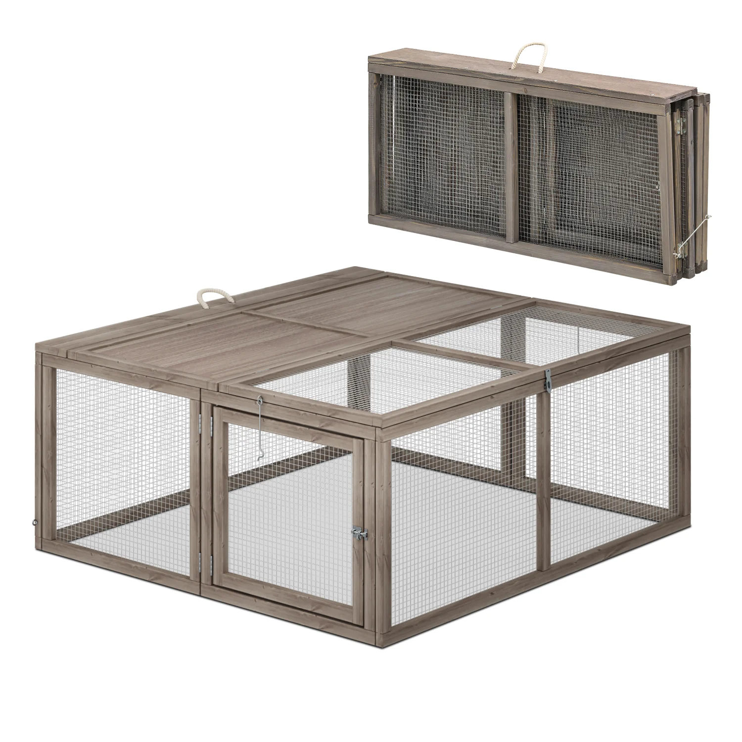 MoNiBloom Chicken Coop Rabbit Hutch, 45.5