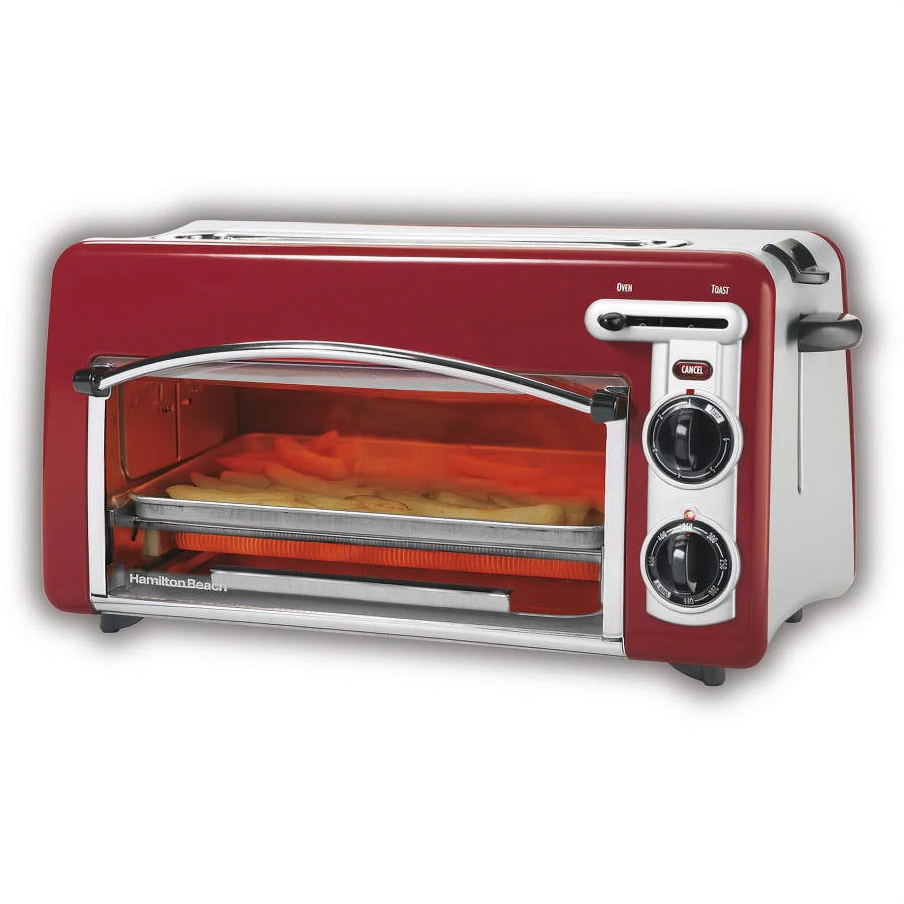 Hamilton Beach Toastation 2-in-1 2 Slice Toaster & Oven In Red | Model# 22703