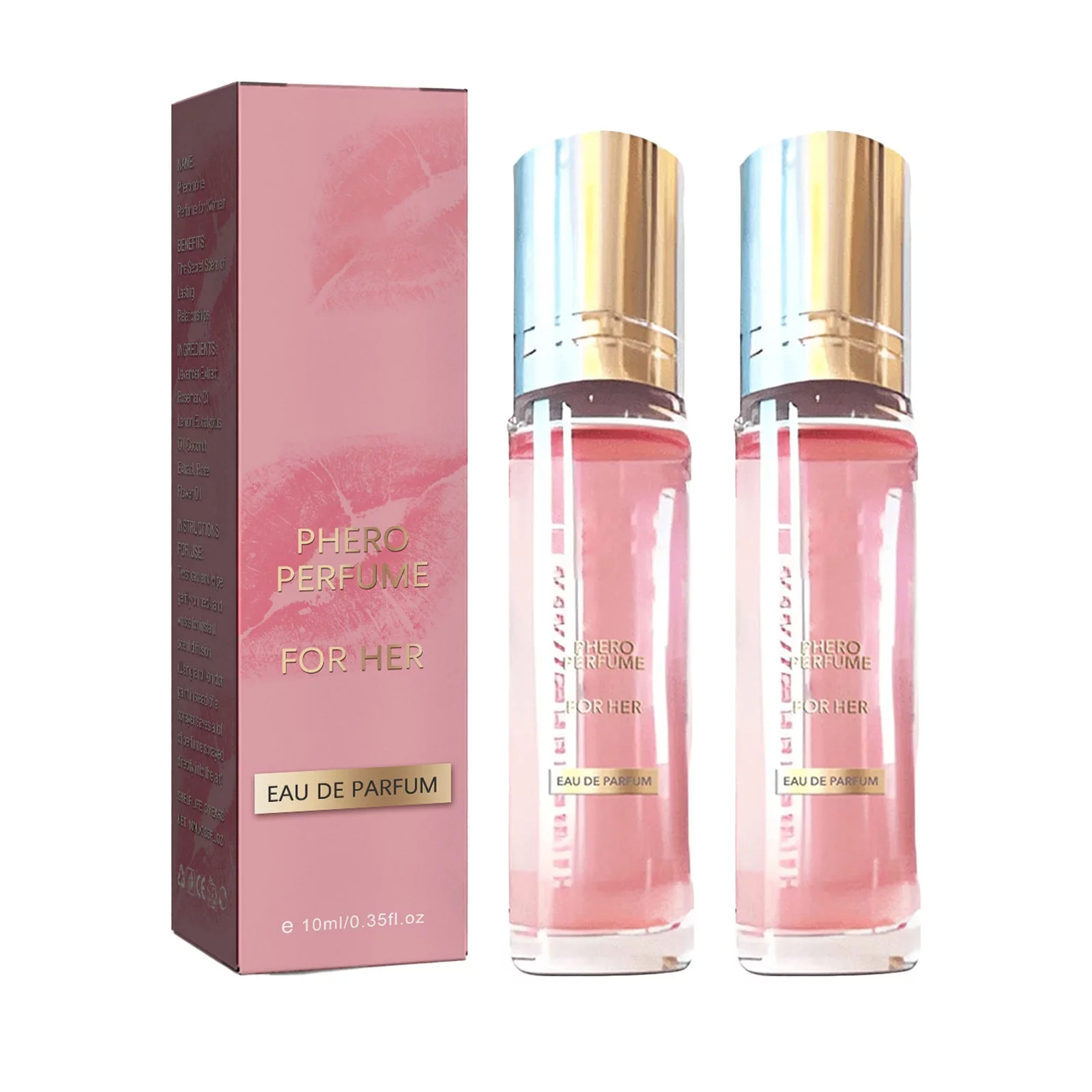 Women's Pheromones Perfume Fresh And Natural Feminine Pheromones Long Lasting Light Fragrance Long Lasting Perfume-2PCS