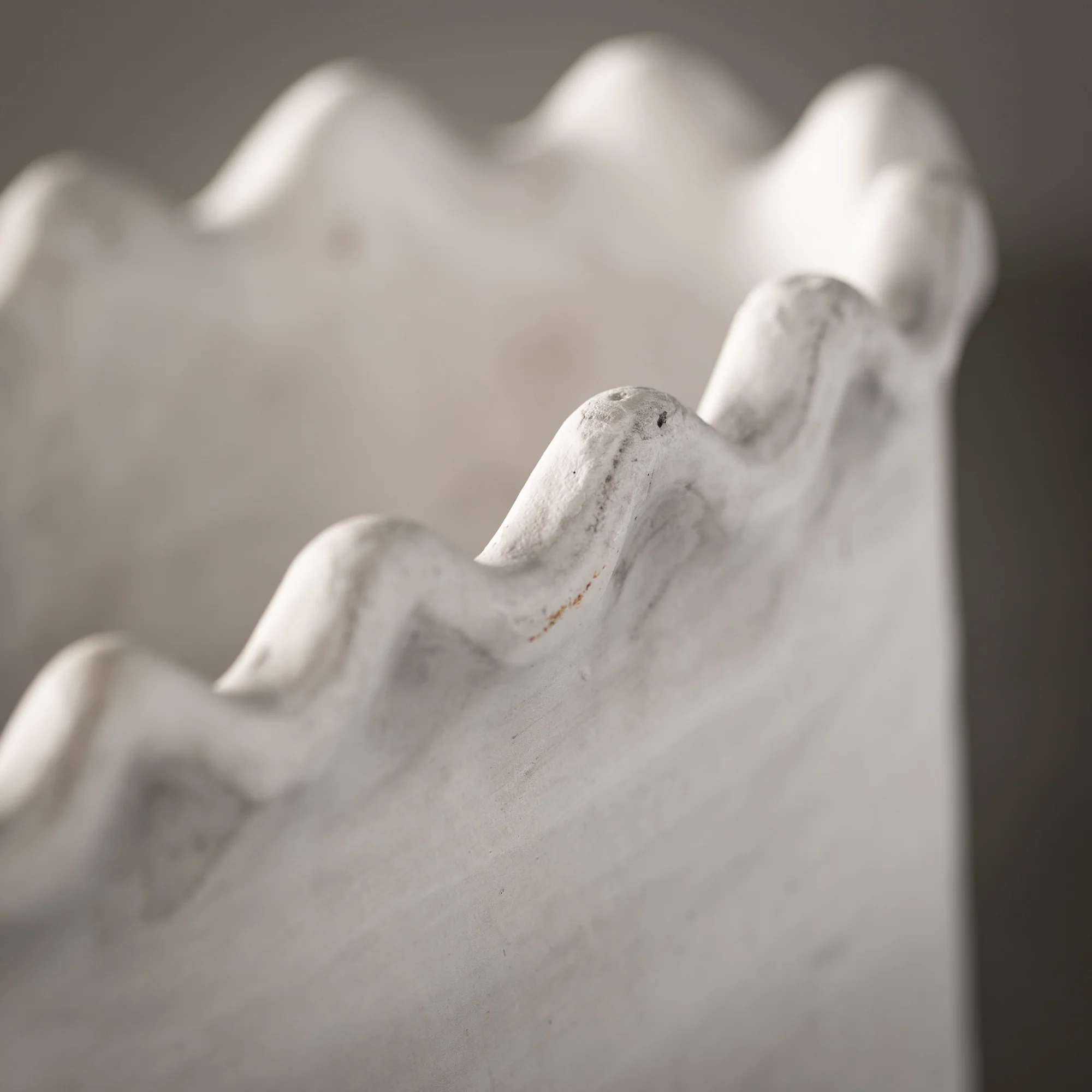 Sullivans Scalloped Edge Dish Garden Ceramic Planter 6.5