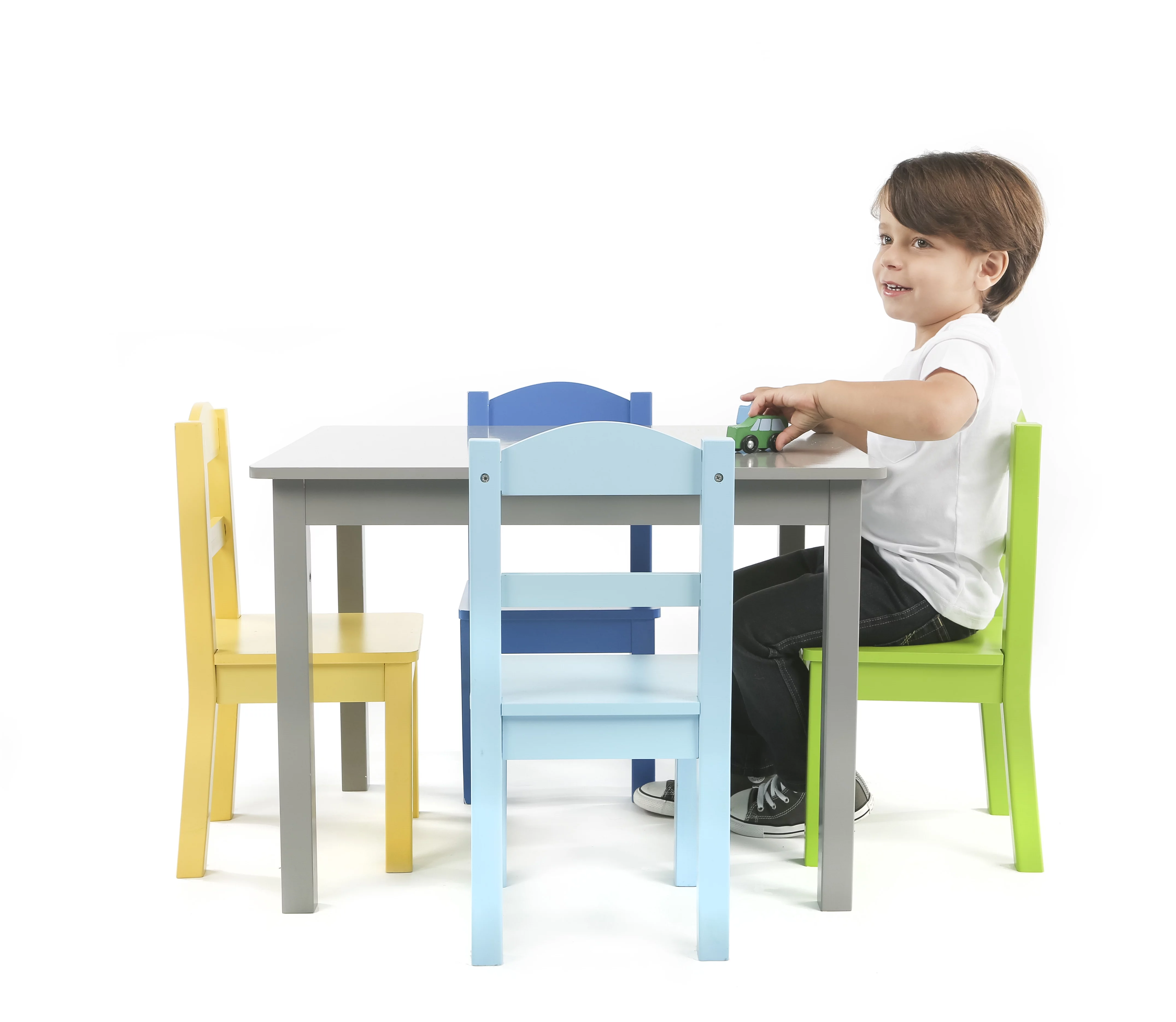 Tot Tutors Elements 5 Piece Kids Table and Chair Set