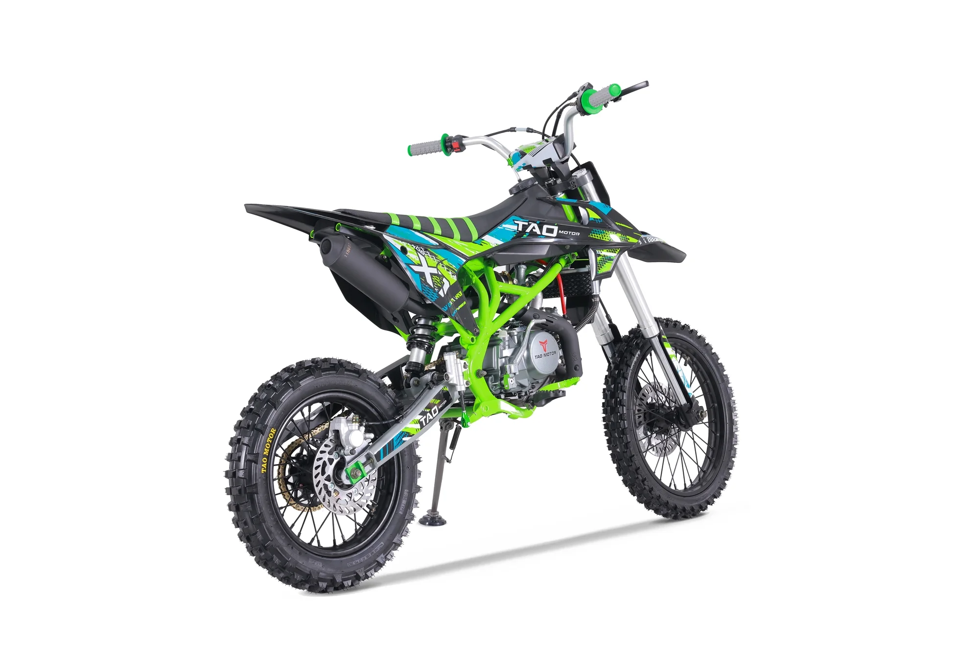 TAO MOTOR 140cc DBX1 DIRT BIKE Air Cooled, 4-Stroke automatic engine Kick Start 17inch front wheels 14inch rear wheels，Green