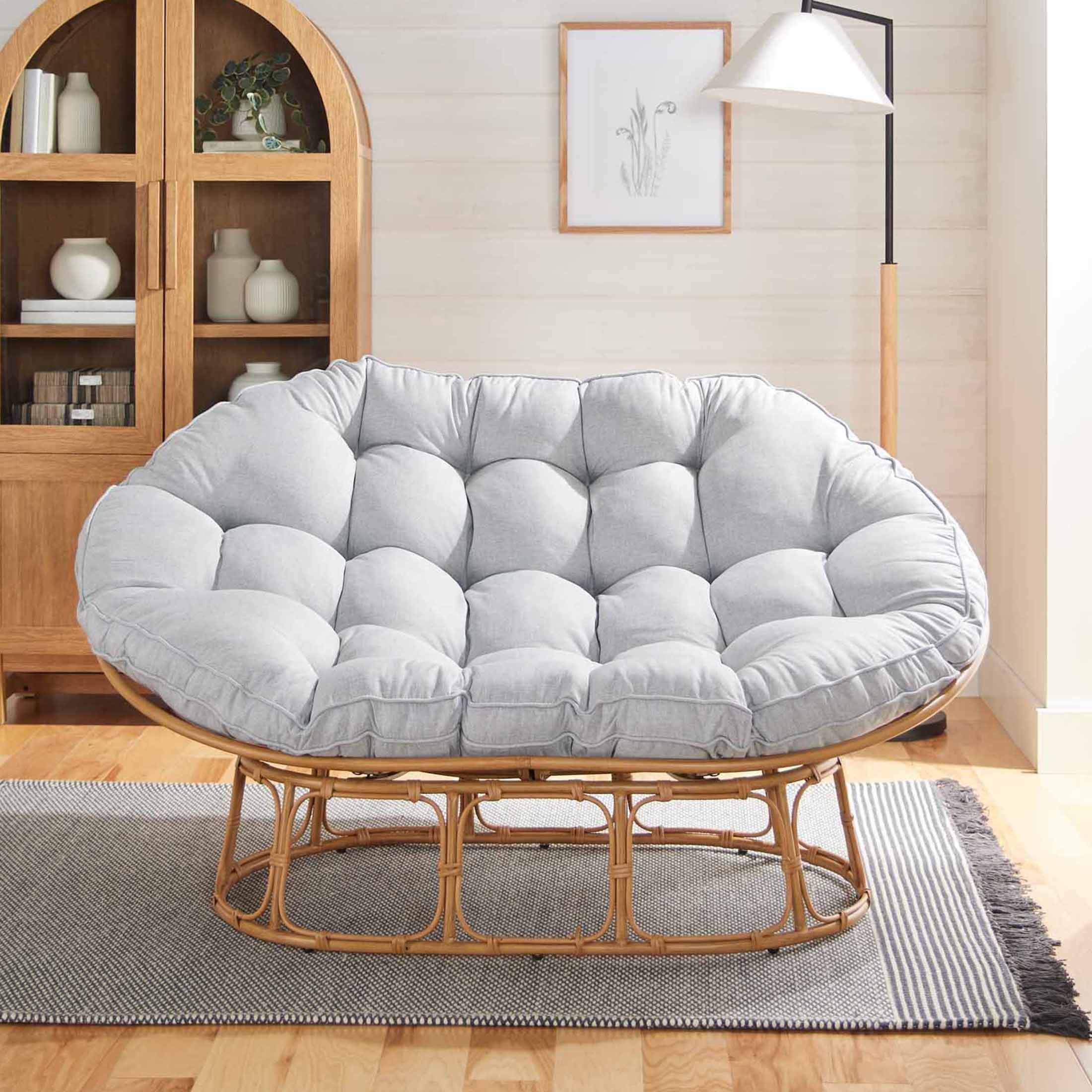 Better Homes & Gardens Double Papasan Chair, Grey