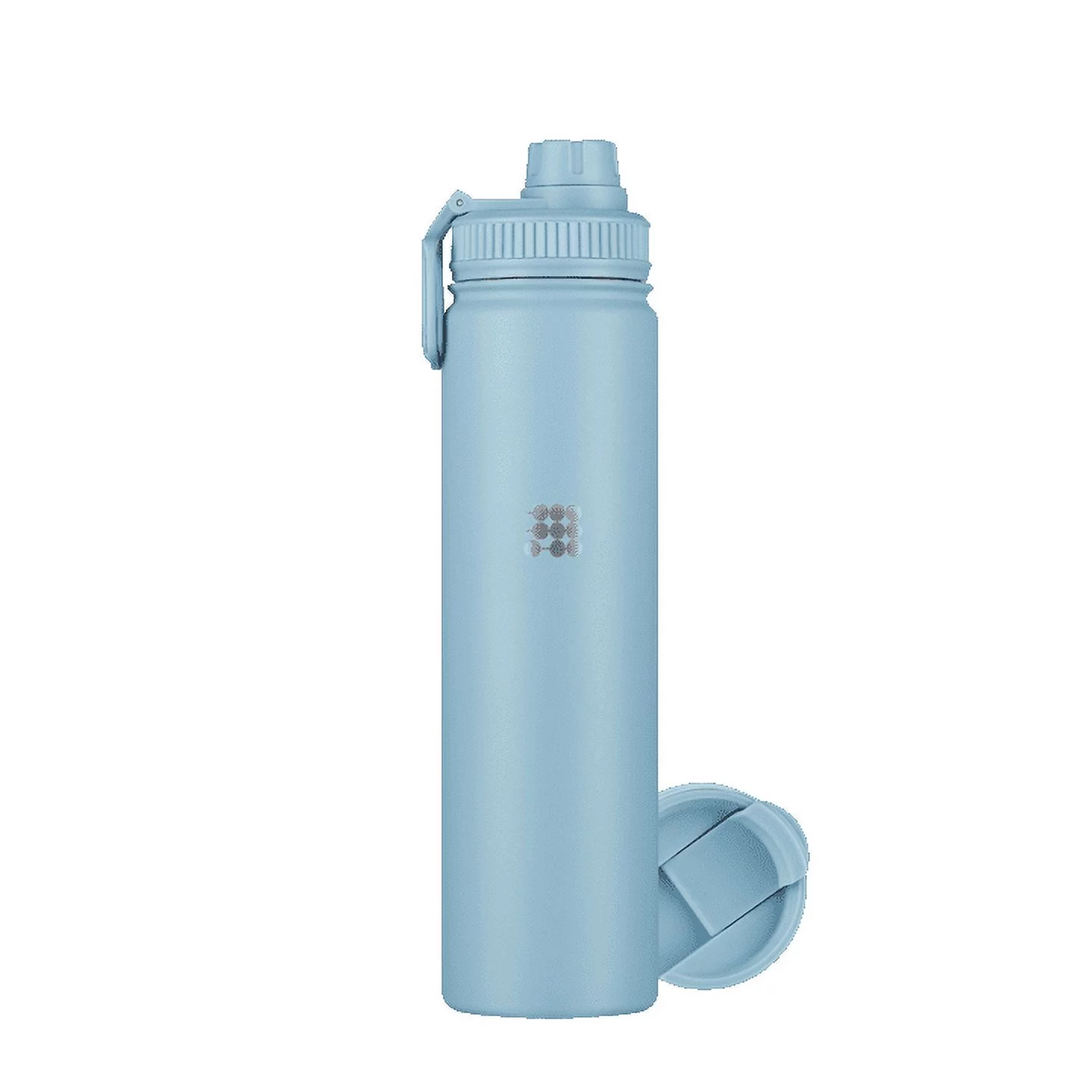 Cubitt Insulated Sports Hydro Water Bottle 24 oz, 2 Lids (Coffee Lid and Wide Mouth Twist Sports Lid), Stainless Steel, Double Walled. Cold for up to 24 hours, Hot for up to 12 hours. SMOKE BLUE