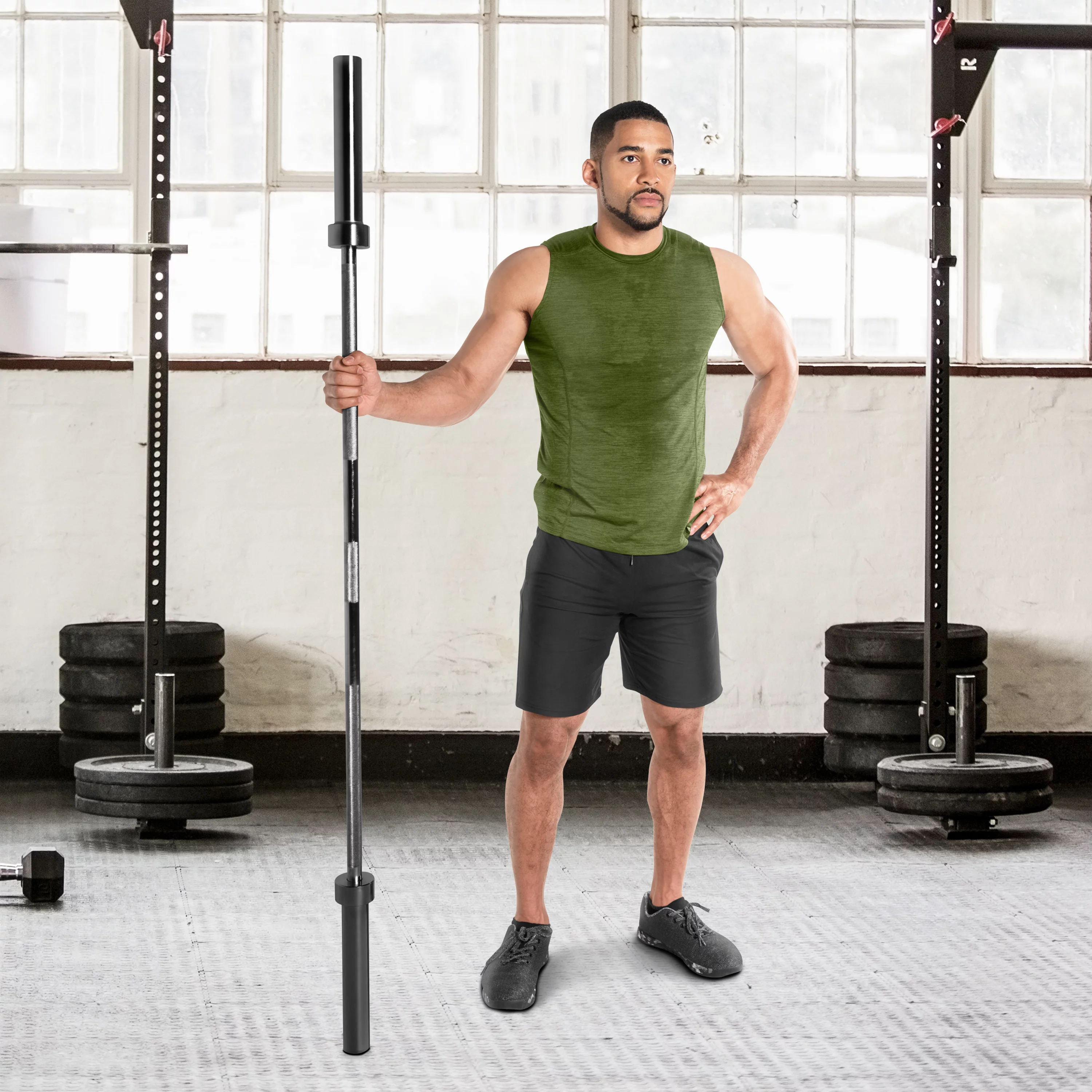 CAP Barbell Olympic Weight Bar, 7 ft.