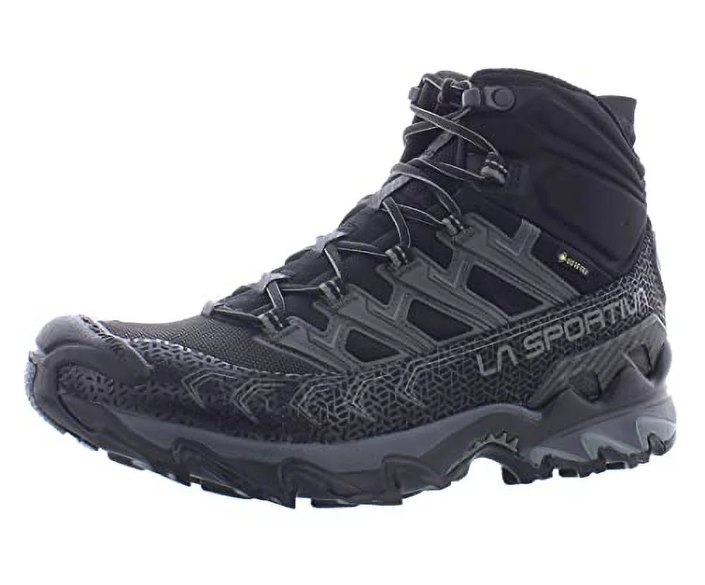 La Sportiva Mens Ultra Raptor II Mid GTX Wide Hiking Boots, Black/Clay, 10.5 Wide
