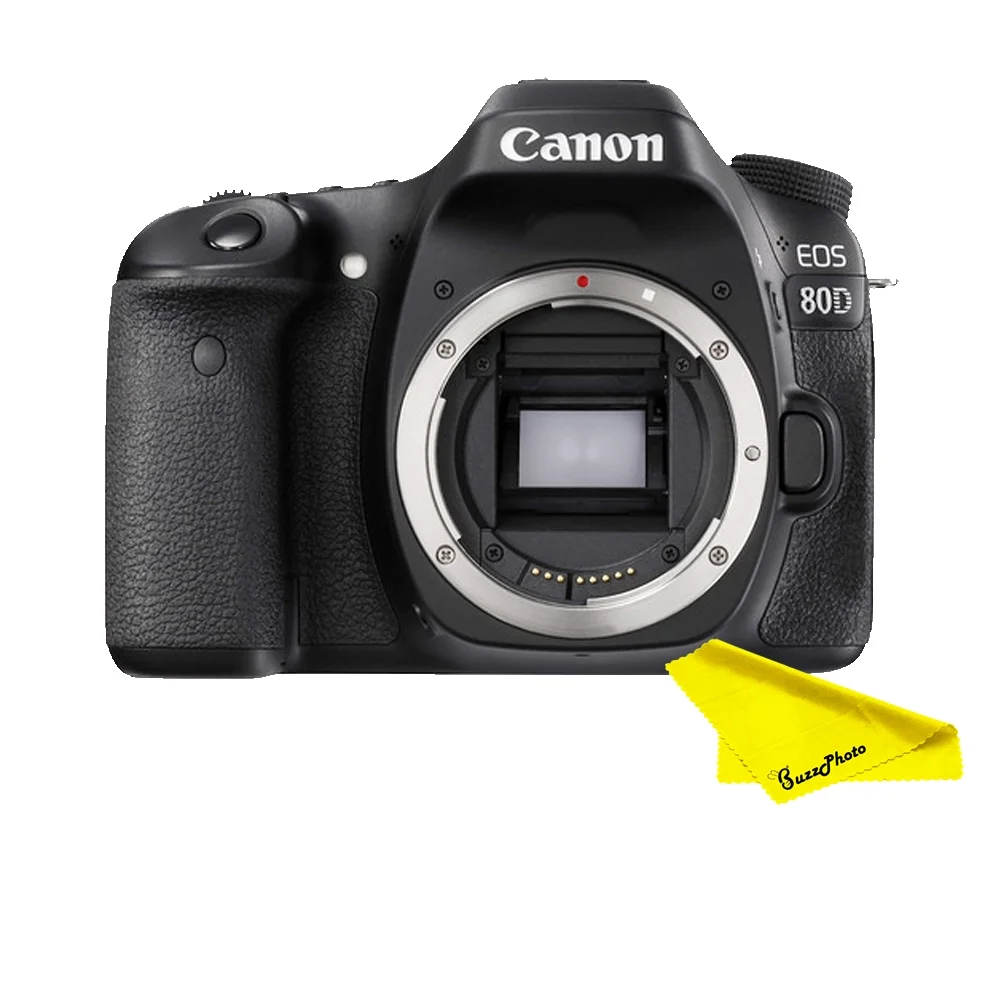 canonEOS 80 D camera body only with buzz cleaning cloth