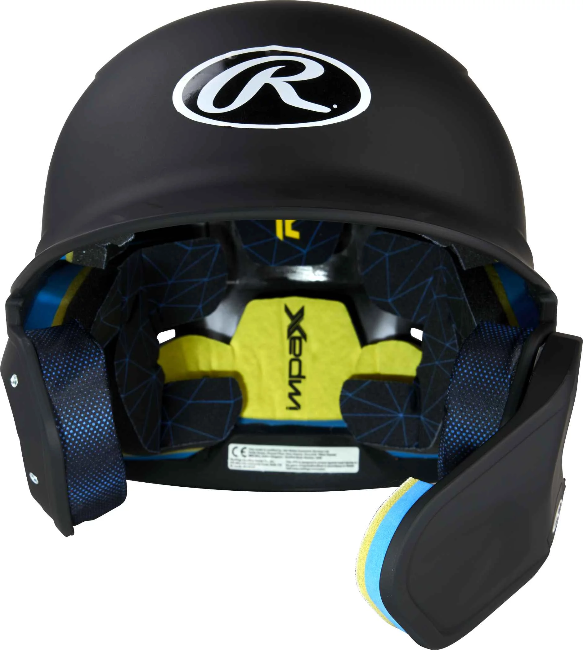 Rawlings MACH One-Tone Matte Helmet w/Adjustable Face Guard - Senior | Matte Black | SENIOR