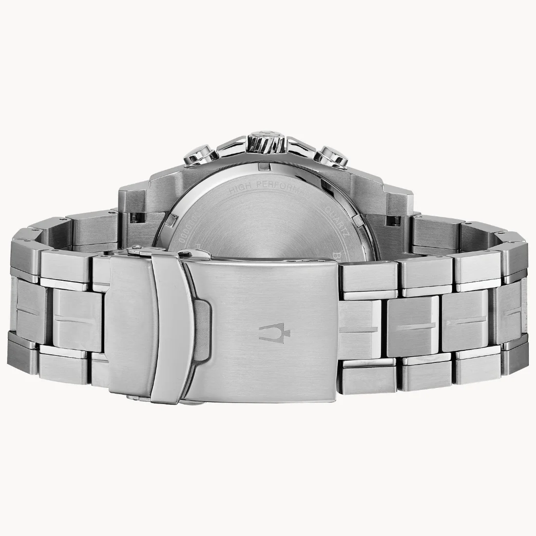 Bulova Mens Precisionist Carbon Fiber Dial Stainless Steel Watch 98B405