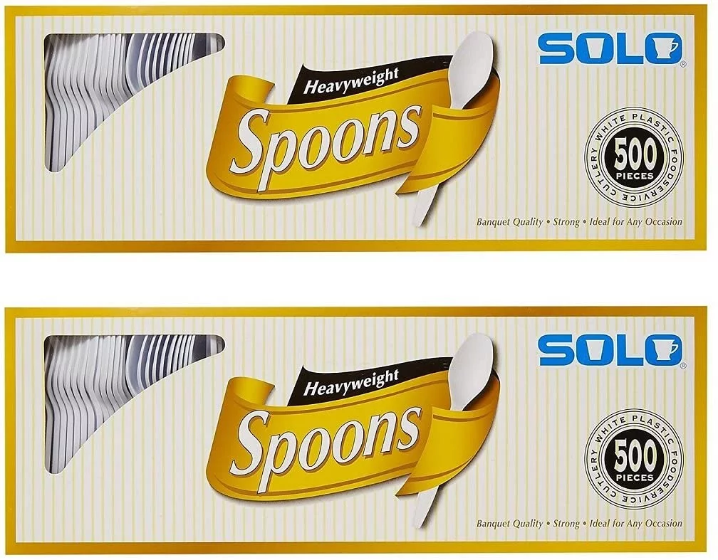 Product of Solo White Heavyweight Spoons, 500 Count (2 Pack)…