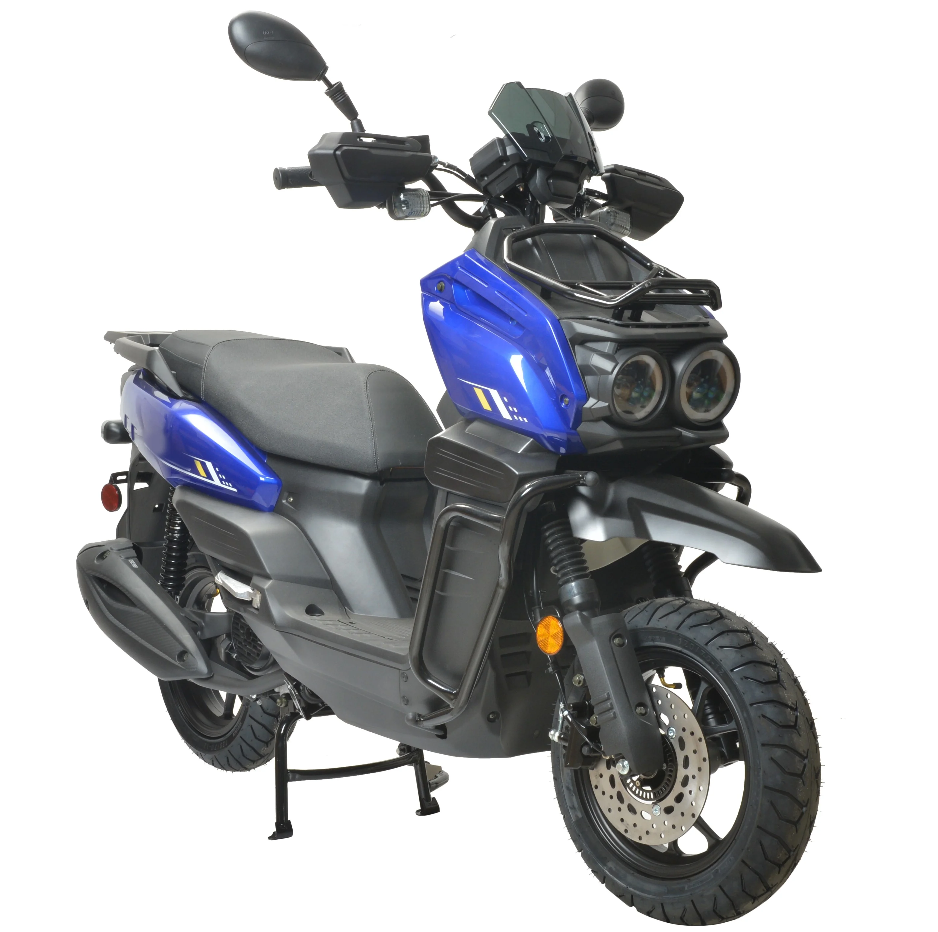 HHH Tank 150 Moped Gas Scooter 150cc Motorcycle Automatic Adult Bike with 12