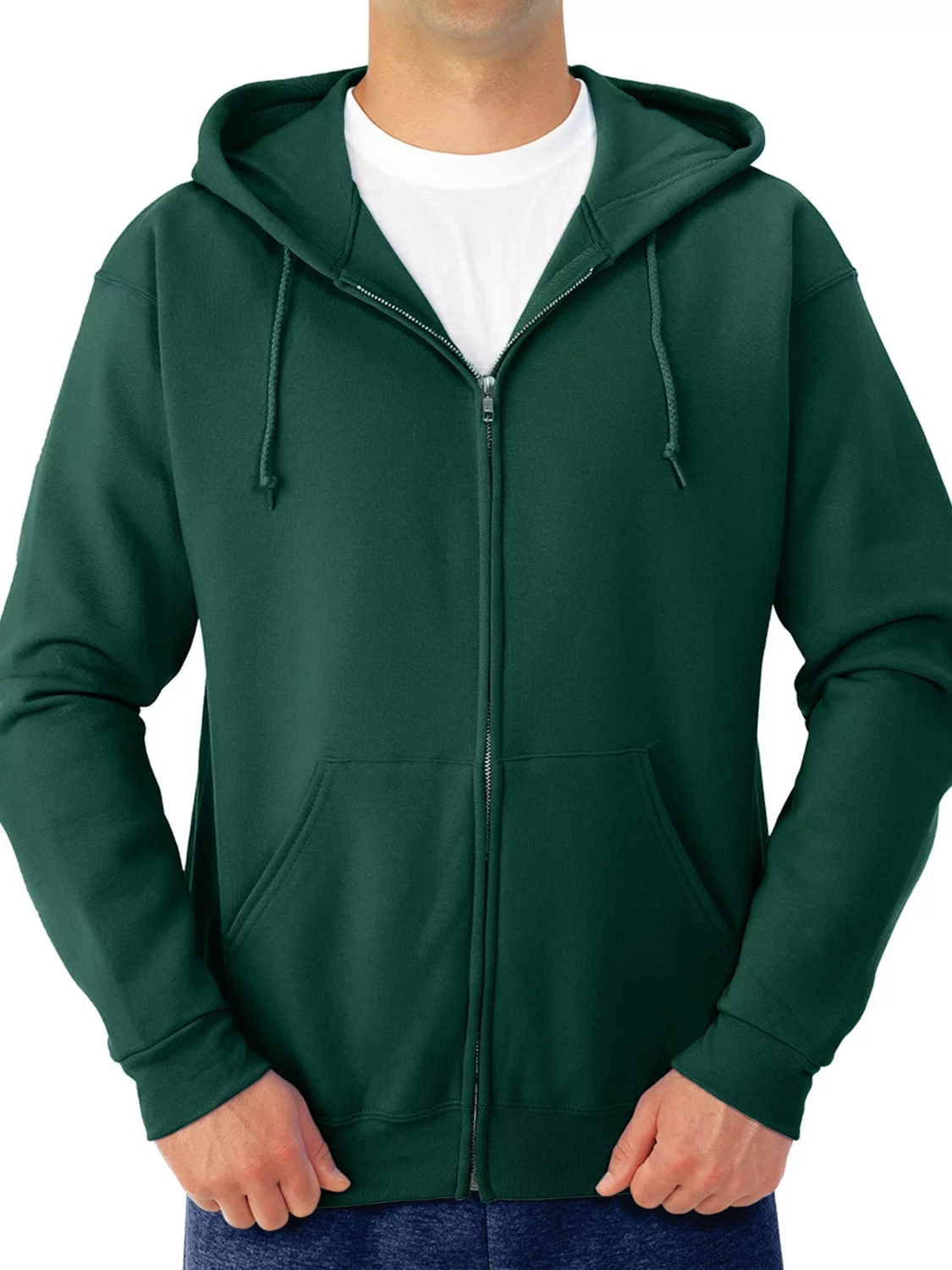 Jerzees Men's and Big Men's Fleece Full Zip Hooded Jacket
