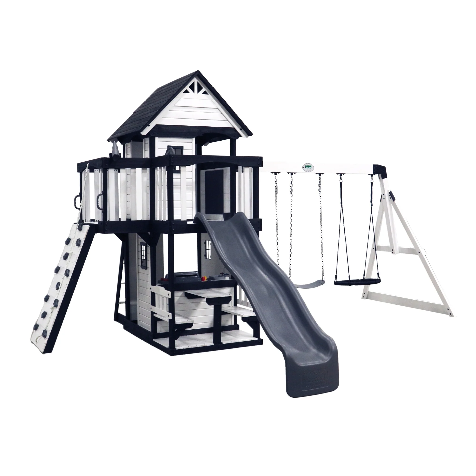 Backyard Discovery Canyon Creek Swing Set - White