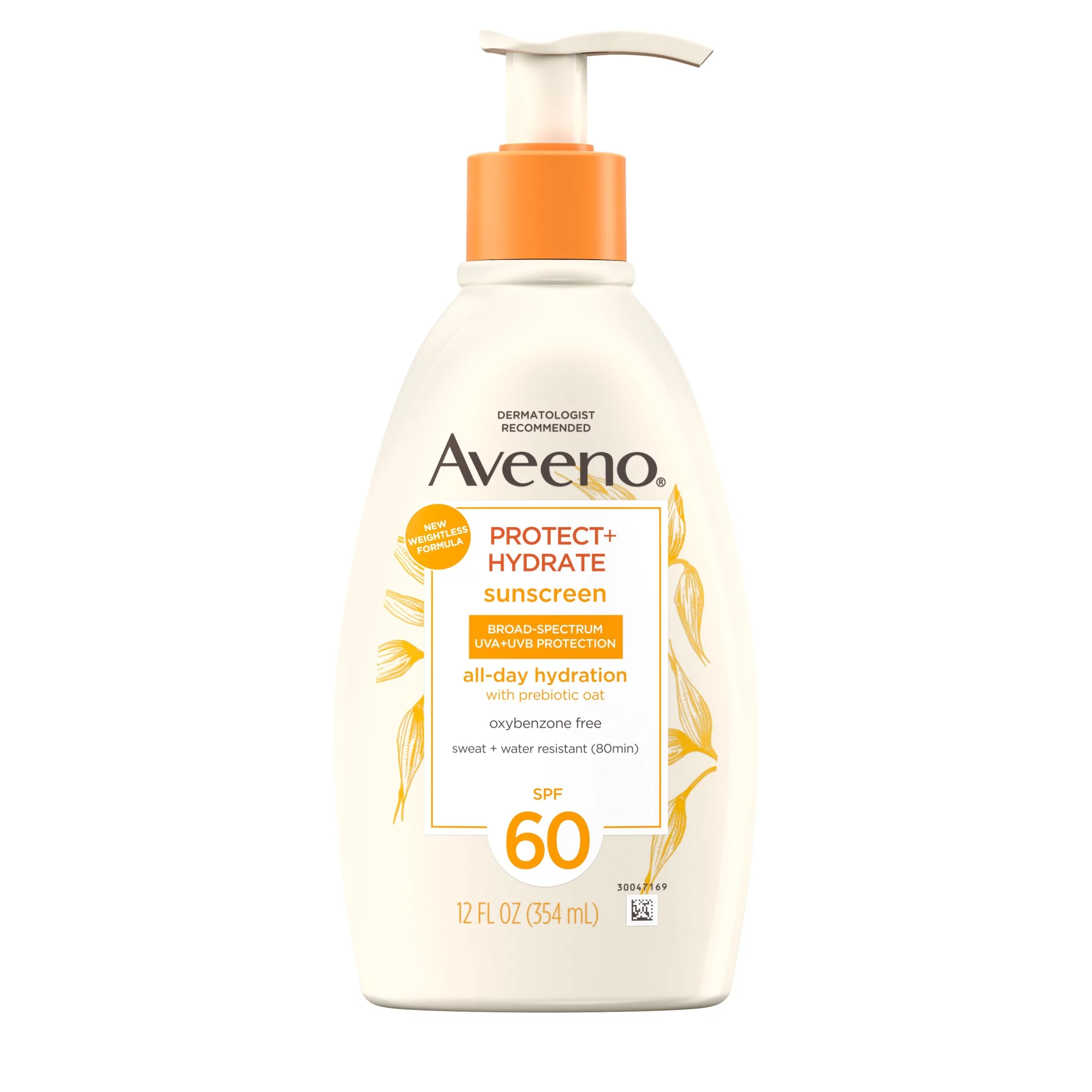 Aveeno Protect + Hydrate Body Sunscreen Lotion, SPF 60, 12.0 fl. oz