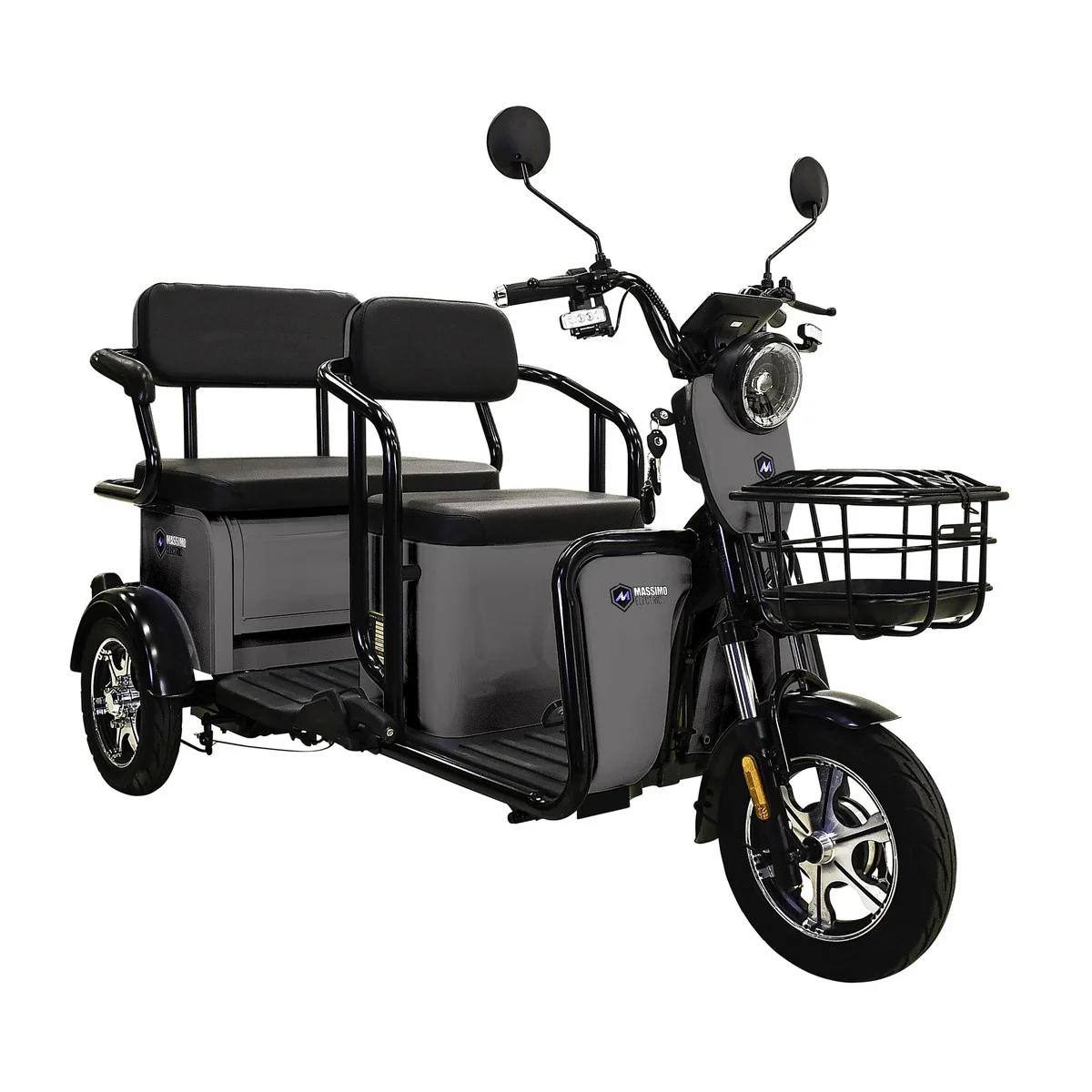 MASSIMO MOTOR MGC (Scooter) with Front and Back Storage (Gray)