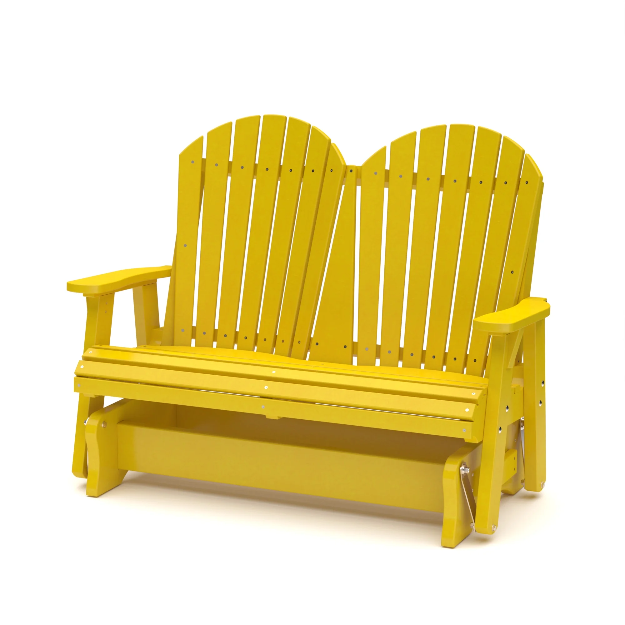 Wildridge Heritage Double Glider, Lemon Yellow, Outdoor Weather Resistant Poly Patio Furniture