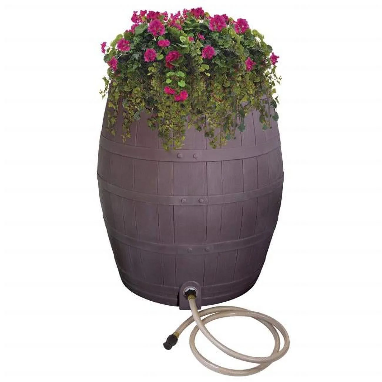 50 Gallon Whiskey Rain Barrel - Brown